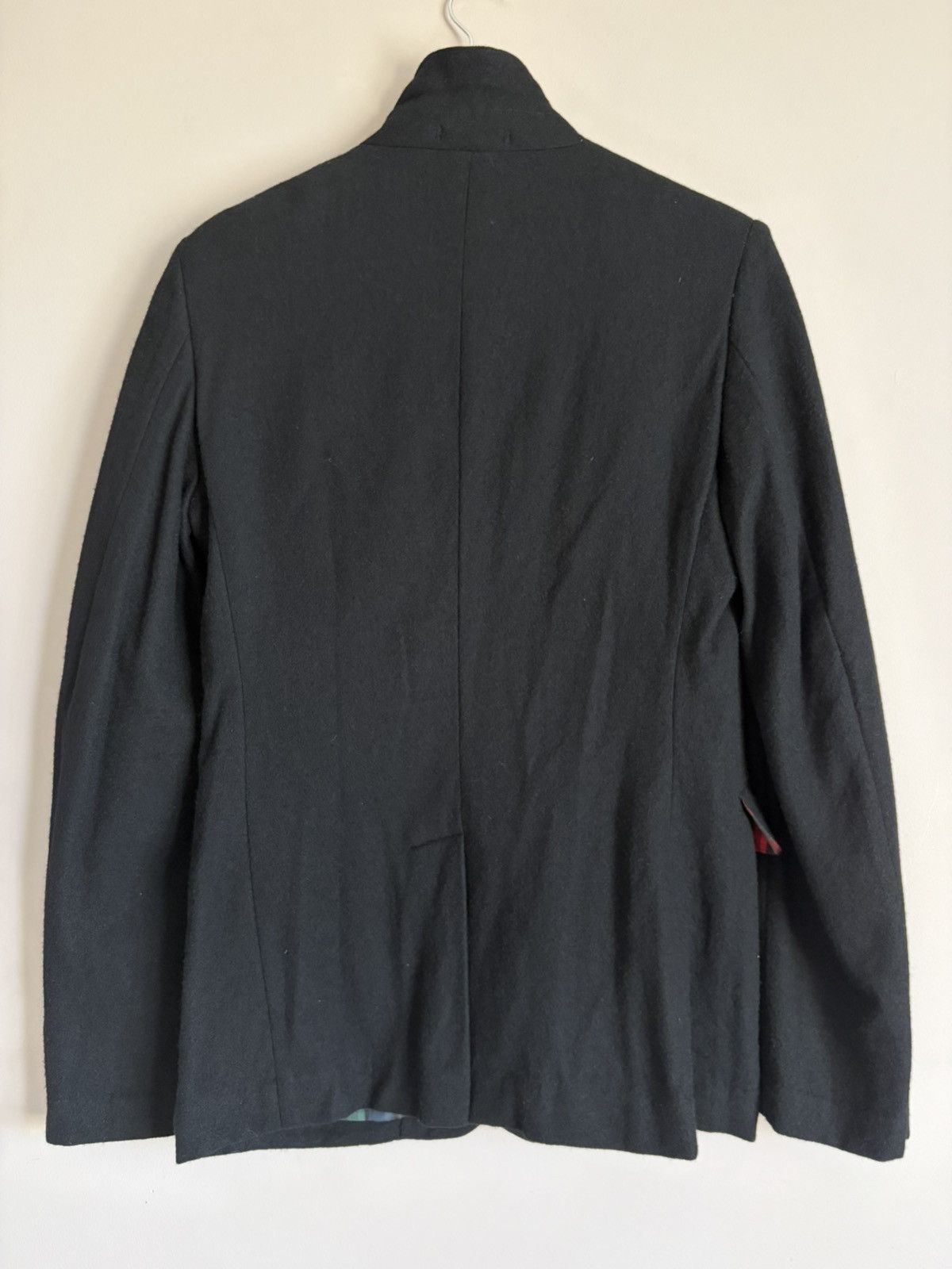 Comme des Garcons Black BLACK Comme des Garçons AD2010 Tartan-Lined Wool Jacket Size US S / EU 44-46 / 1 - 3 Thumbnail