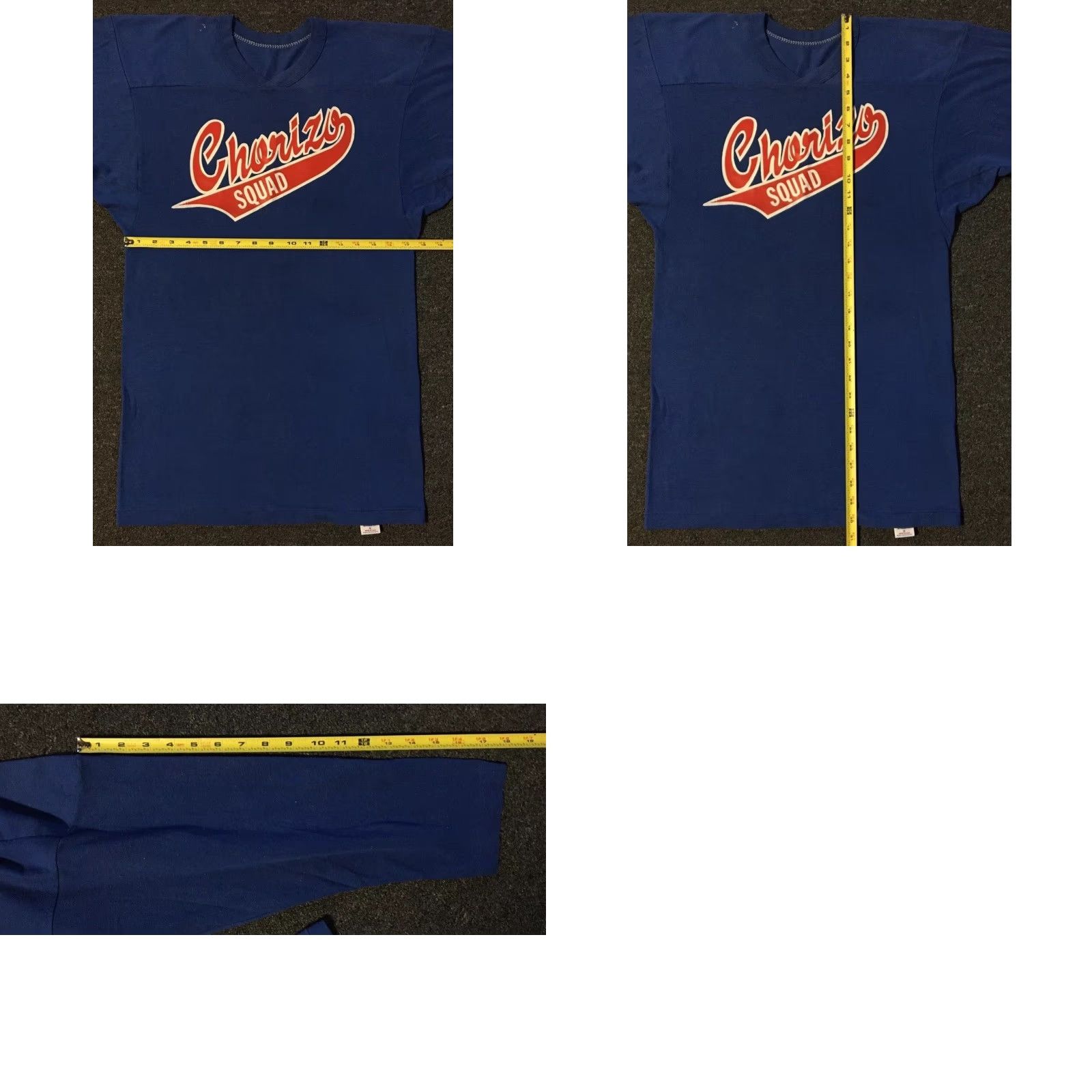 Russell Athletic Vtg 90s Russell Athletic Chorizo Squad Faded Jersey M Blue 3/4 Sleeve Crew Neck T-Shirt Men Vintage Grunge USA shirt Mens Size US M / EU 48-50 / 2 - 10 Thumbnail