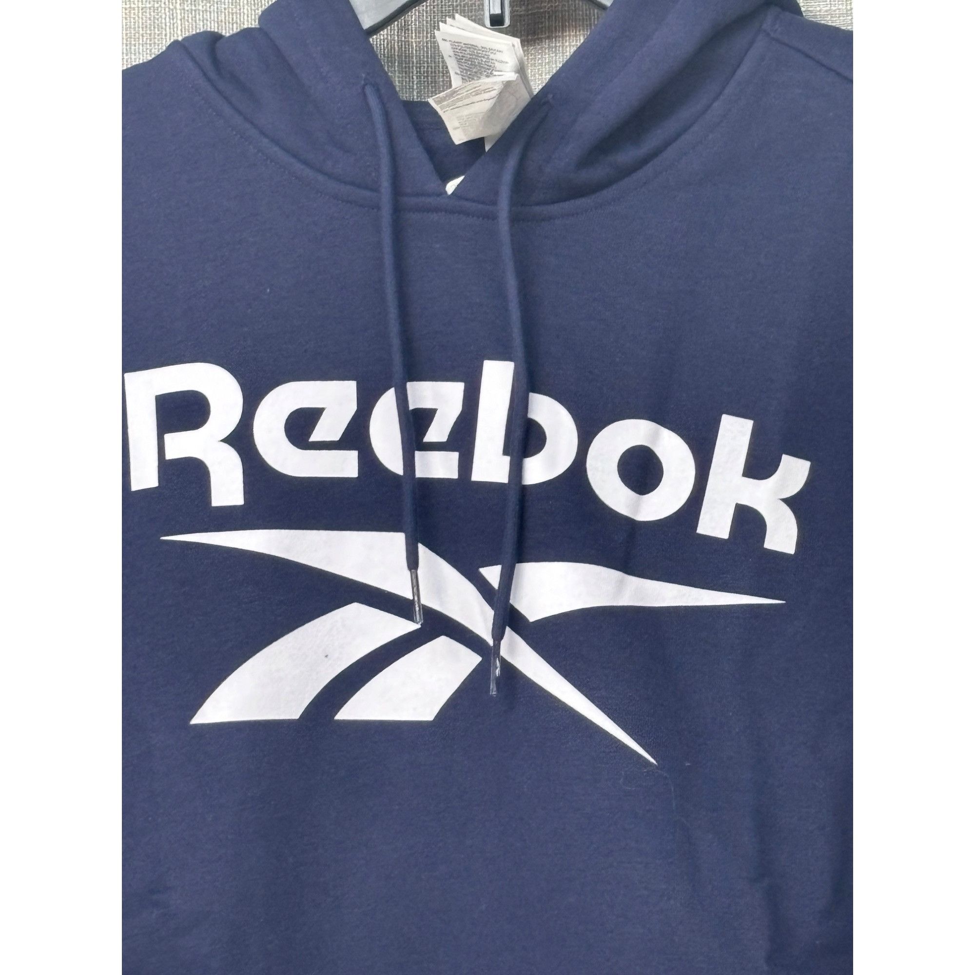 Other Reebok Men's Logo-Print Fleece Hoodie - Vector Navy, XL Size US XL / EU 56 / 4 - 4 Thumbnail