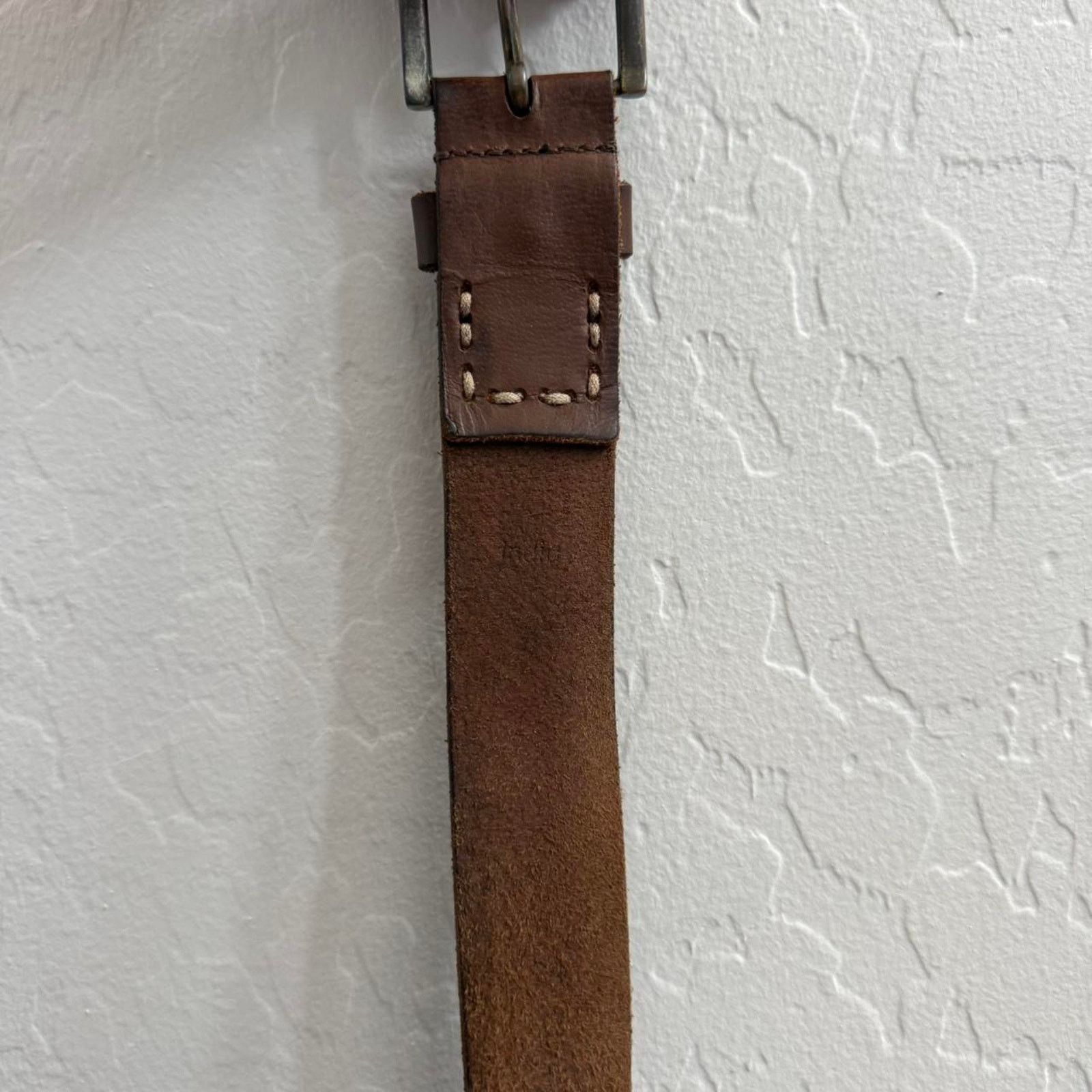 Timberland Vintage Timberland High Quality Leather Belt Brown Size 36 - 5 Thumbnail