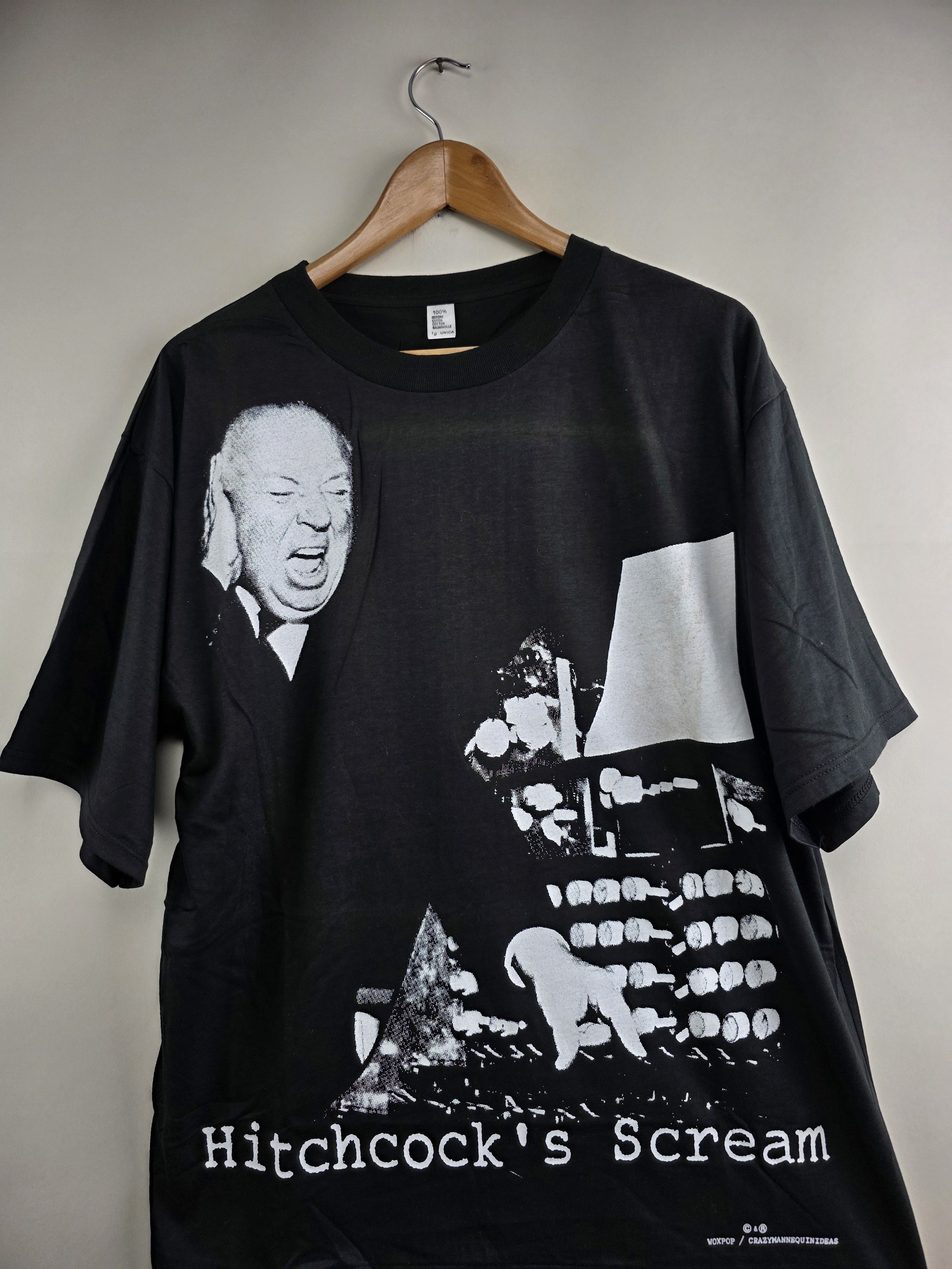 Vintage 90s Hitchcock's Scream Movie Tee XL 23" 28.5" Size US XL / EU 56 / 4 - 2 Thumbnail