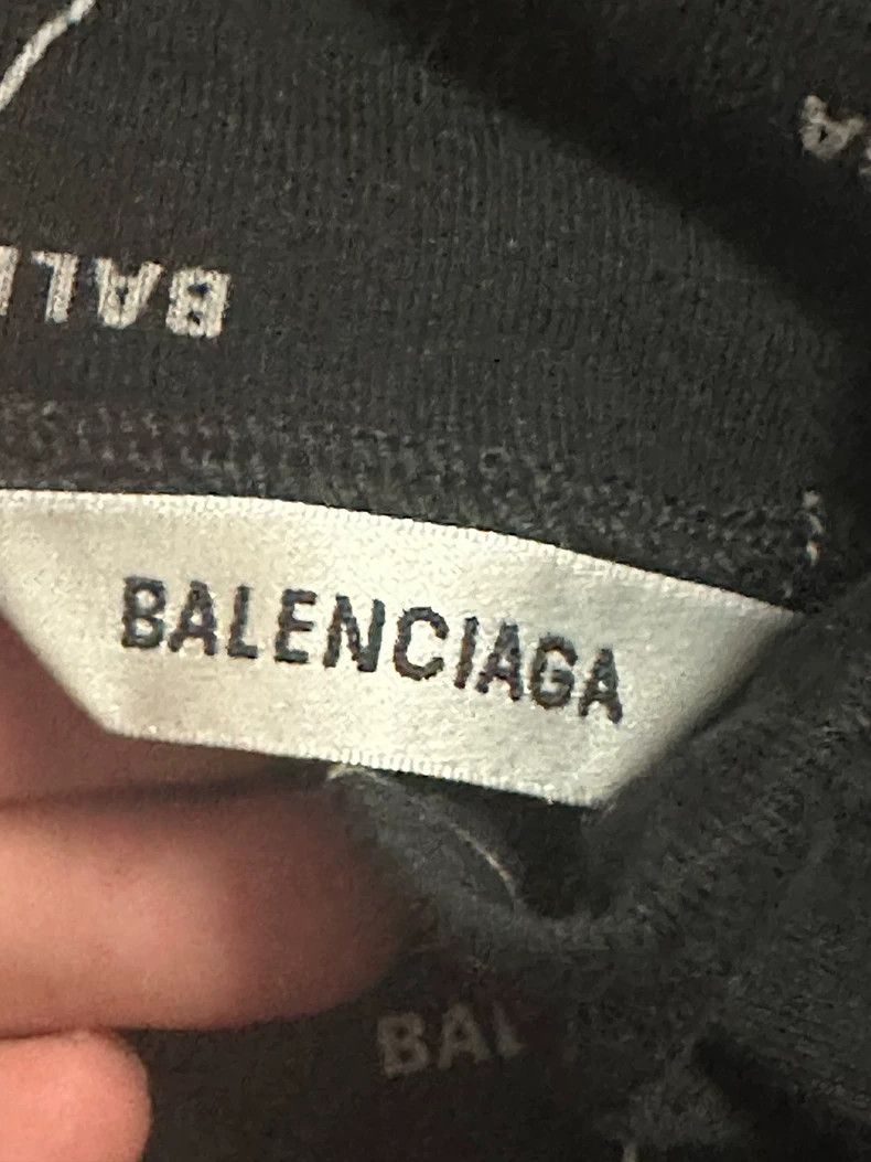 Balenciaga Balenciaga Black and white bullet screen undershirt long sl Size US M / EU 48-50 / 2 - 6 Thumbnail