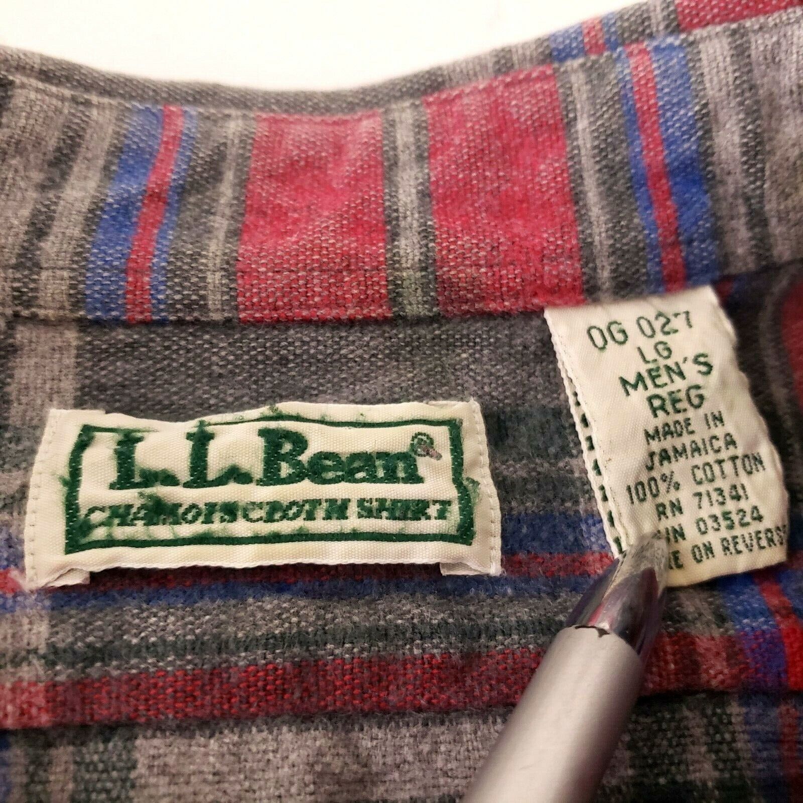 L.L. Bean LL Bean Chamois Cloth Shirt Mens Size Large Red Plaid Size US L / EU 52-54 / 3 - 10 Thumbnail