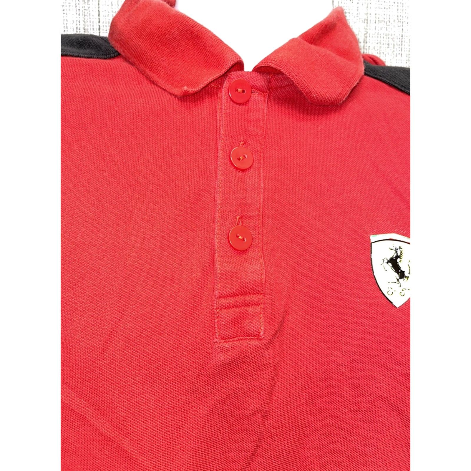 Puma Puma Polo Shirt Mens L Red Ferrari Size US L / EU 52-54 / 3 - 3 Thumbnail