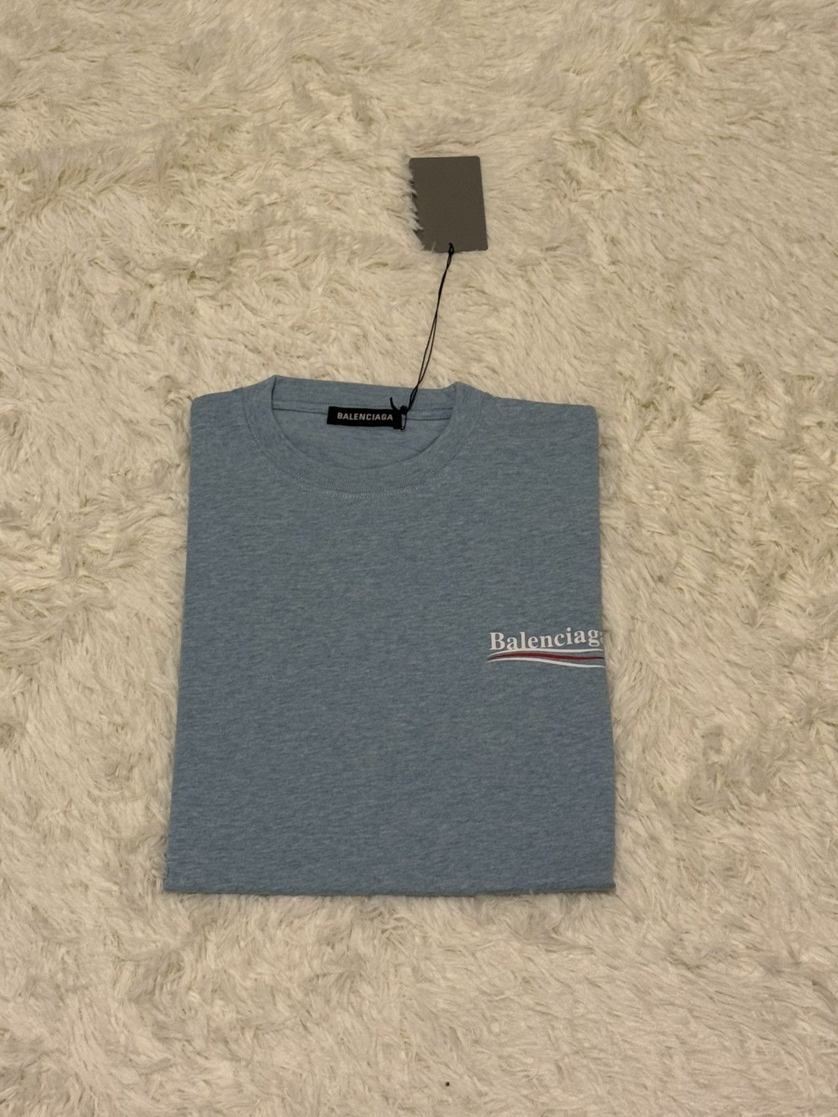 Balenciaga Balenciaga sky blue t shirt Size US XS / EU 42 / 0 - 1 Thumbnail