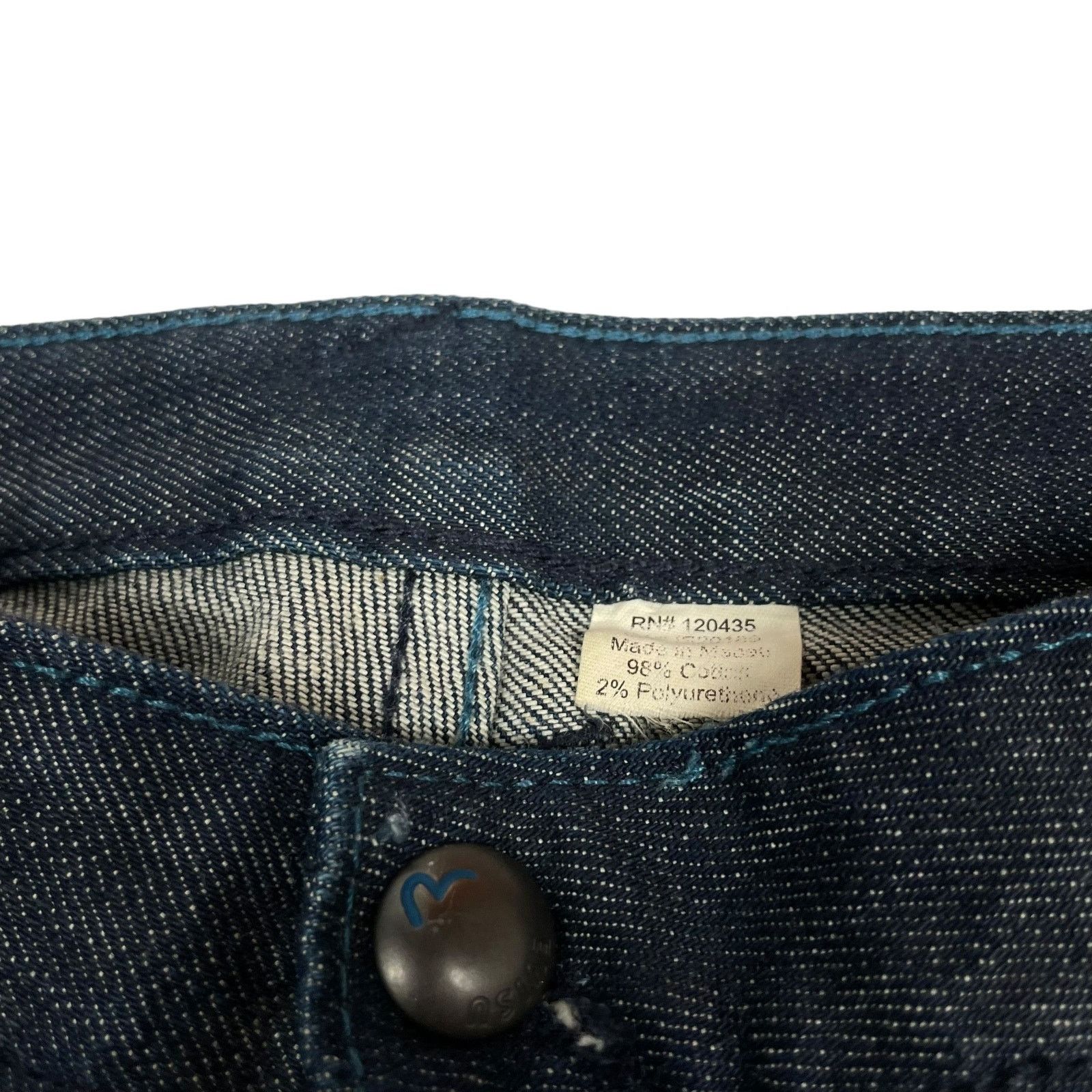 Evisu × Vintage Evisu Women's Blue Cotton Denim Mid-Rise Boyfriend Shorts 25 Size 25" / US 0 / IT 36 - 6 Thumbnail