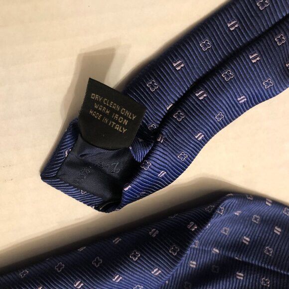 Ermenegildo Zegna ERMENEGILDO ZEGNA MEN'S NEW BLUE 100%SILK TIE 3 1/2" X 58" Size ONE SIZE - 7 Thumbnail