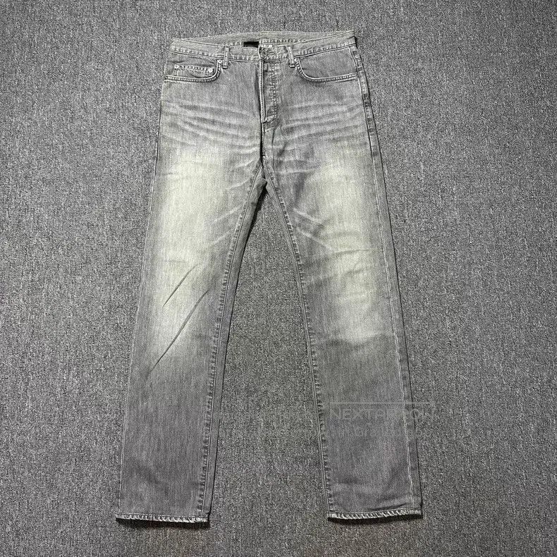 Dior Dior Smoke Grey Distressed Washed Denim Pants Size US 32 / EU 48 - 1 Thumbnail