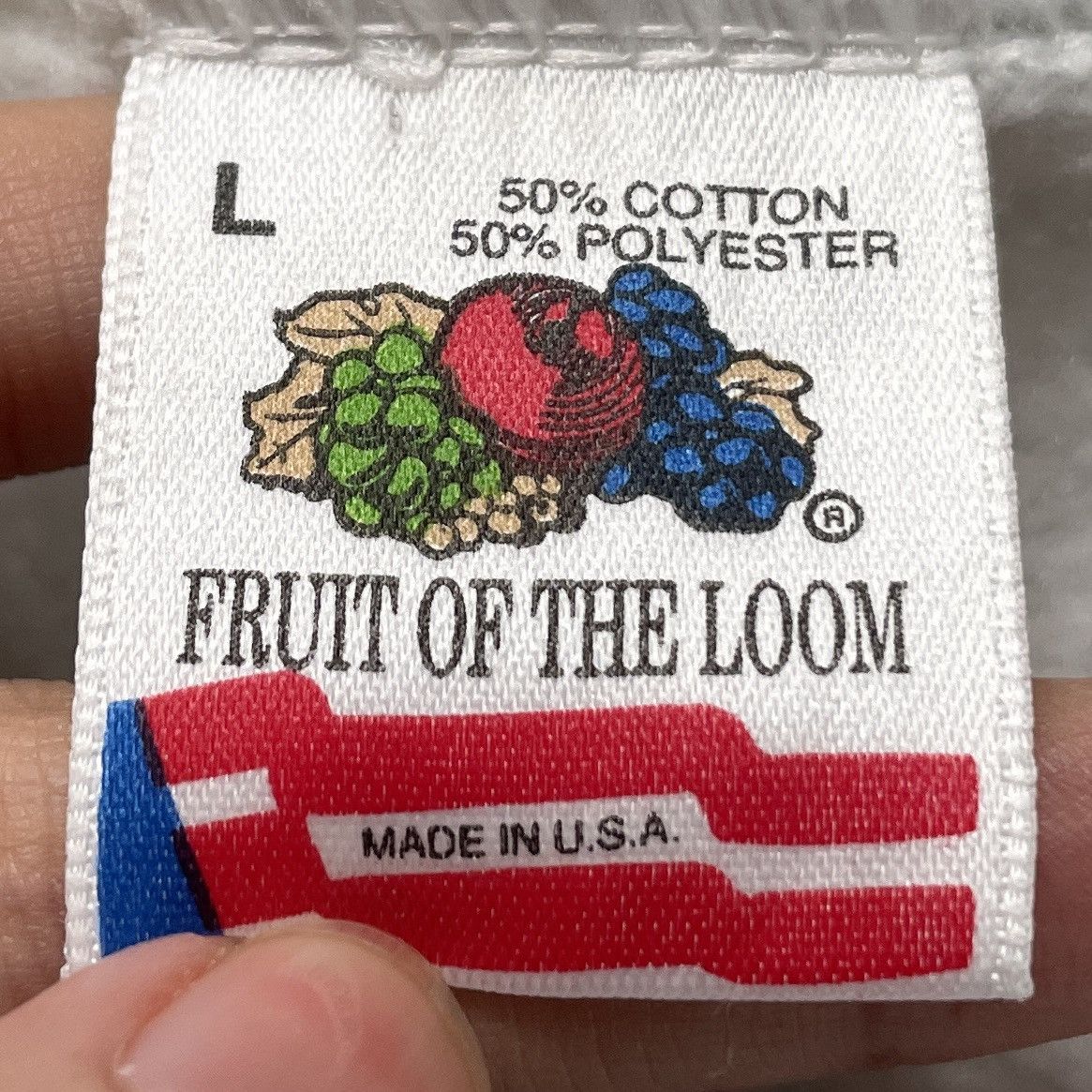 Fruit Of The Loom × Majestic × Vintage Vintage Brand Fruit of The Loom Sweatshirt 1990s Size US L / EU 52-54 / 3 - 9 Thumbnail
