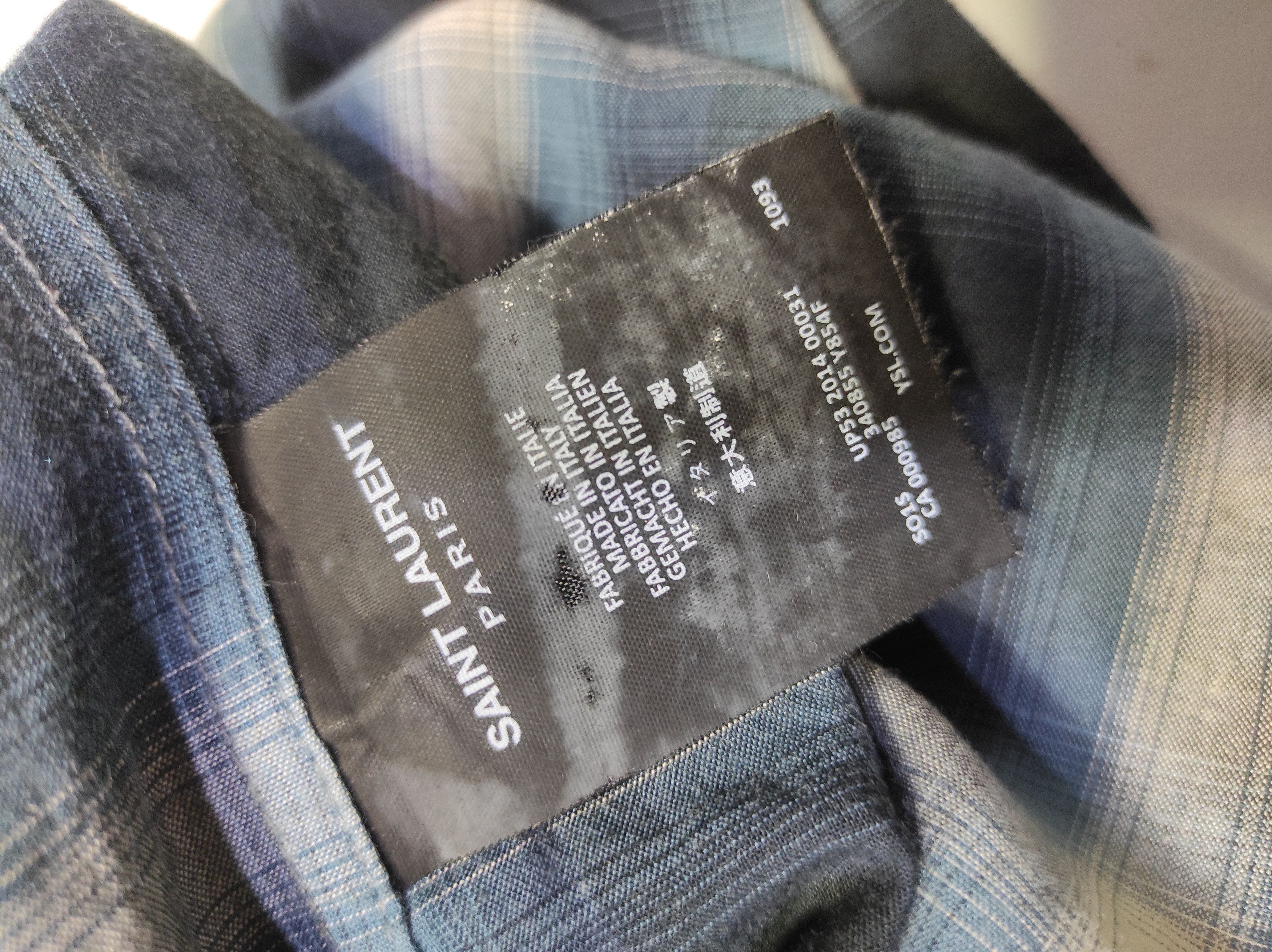 Saint Laurent Paris Beautiful Blu patern Saint Laurent Shirt Size US M / EU 48-50 / 2 - 7 Thumbnail