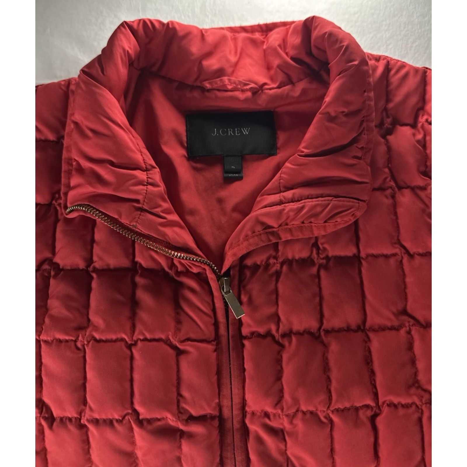 J.Crew J.CREW Snowcap Quilted Puffer Jacket Womens XL Red Down Coat Weatherproof Size XL / US 12-14 / IT 48-50 - 4 Thumbnail