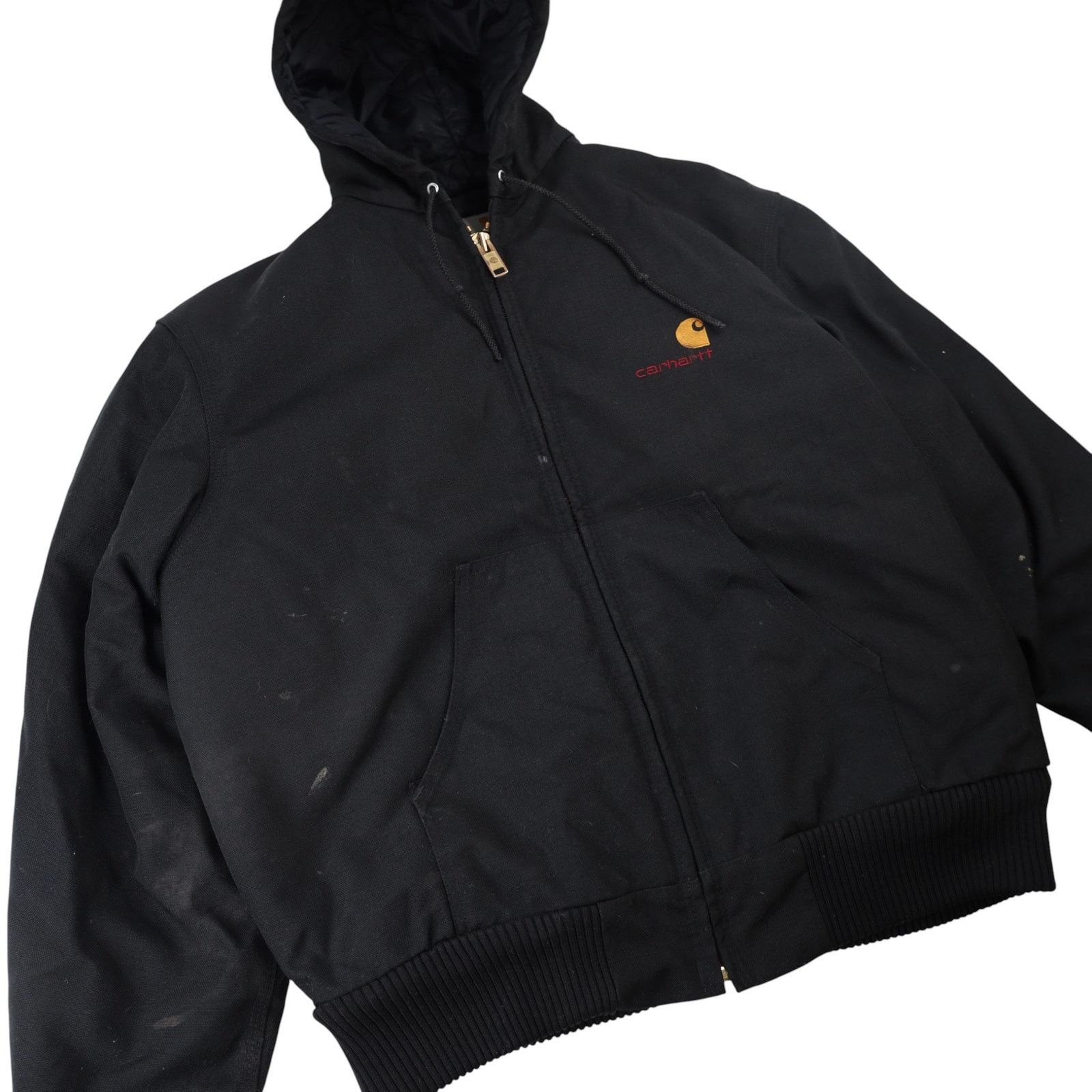 Carhartt × Vintage Vintage Carhartt Spellout Canvas Quilted Work Jacket Size US L / EU 52-54 / 3 - 3 Thumbnail