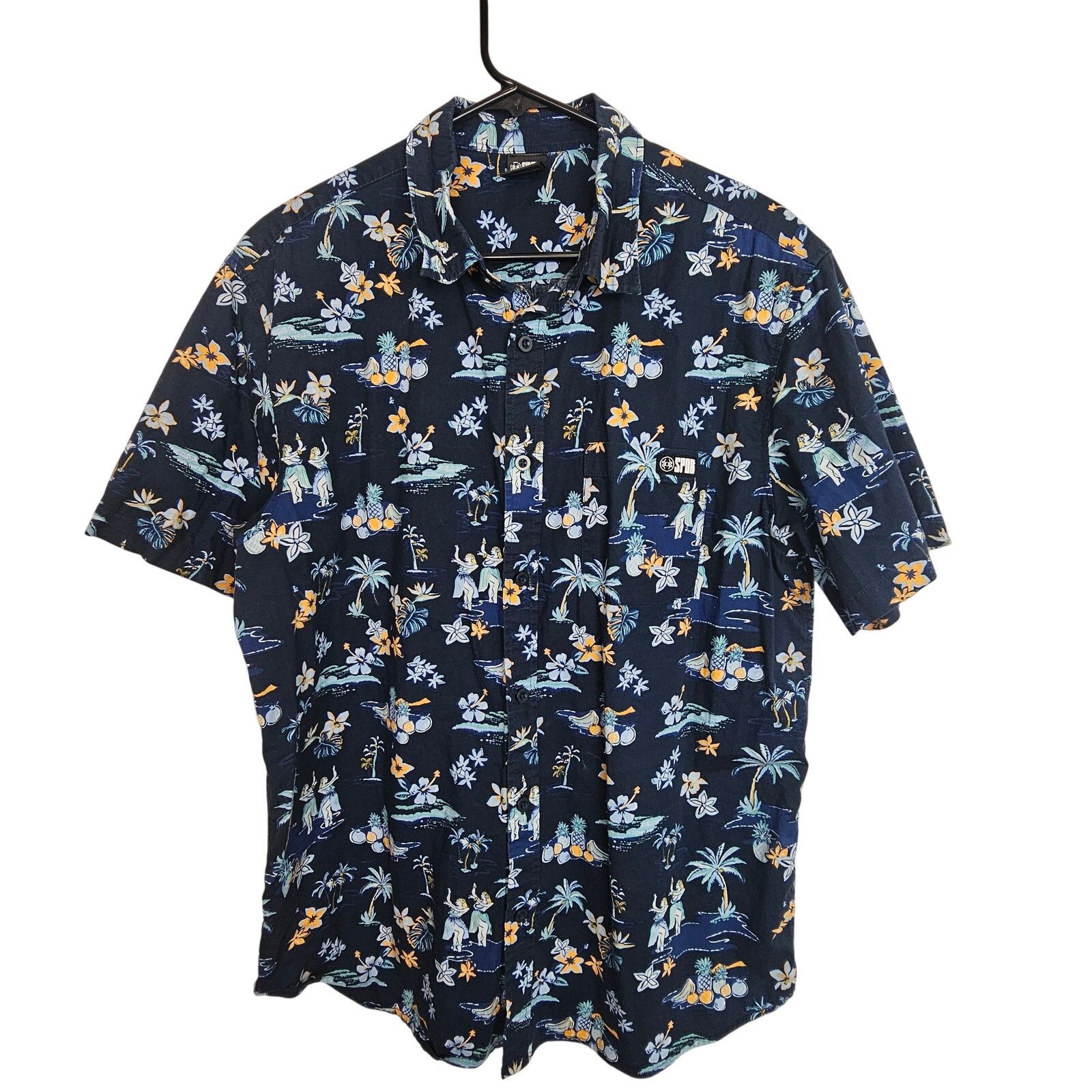 Spyder Spyder Mens Floral Print Hawaiian Shirt Size L Resortwear Size US L / EU 52-54 / 3 - 1 Thumbnail