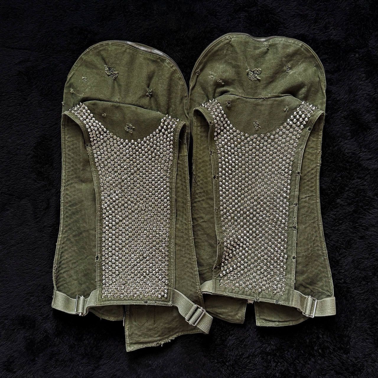 Balmain SS10 Balmain by Decarnin Cyberpunk Studded Bono Vest Size US M / EU 48-50 / 2 - 2 Thumbnail