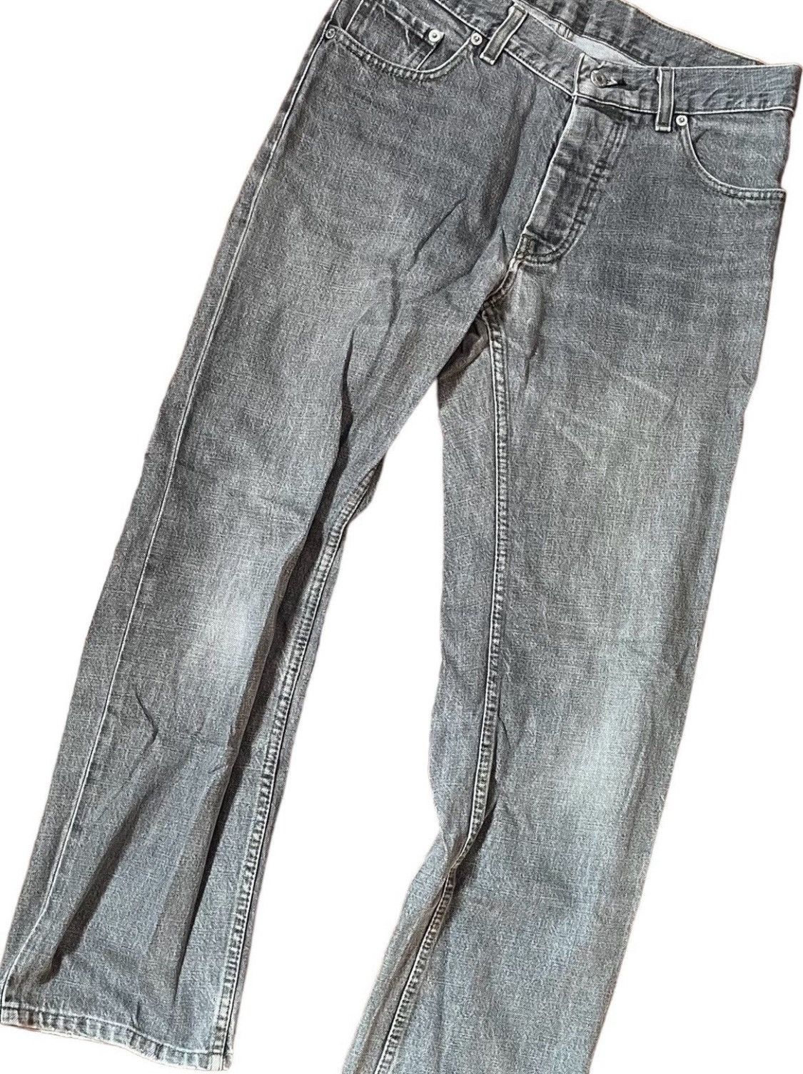 Helmut Lang Vintage helmut lang classic light grey denim jeans Size US 31 - 2 Thumbnail