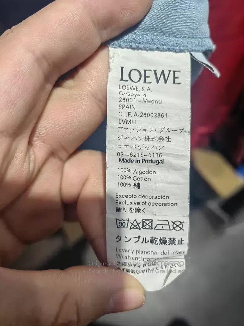 Other Loewe Short Sleeve T-Shirt, Light Blue, 100% Cotton,Classi Size US L / EU 52-54 / 3 - 6 Thumbnail