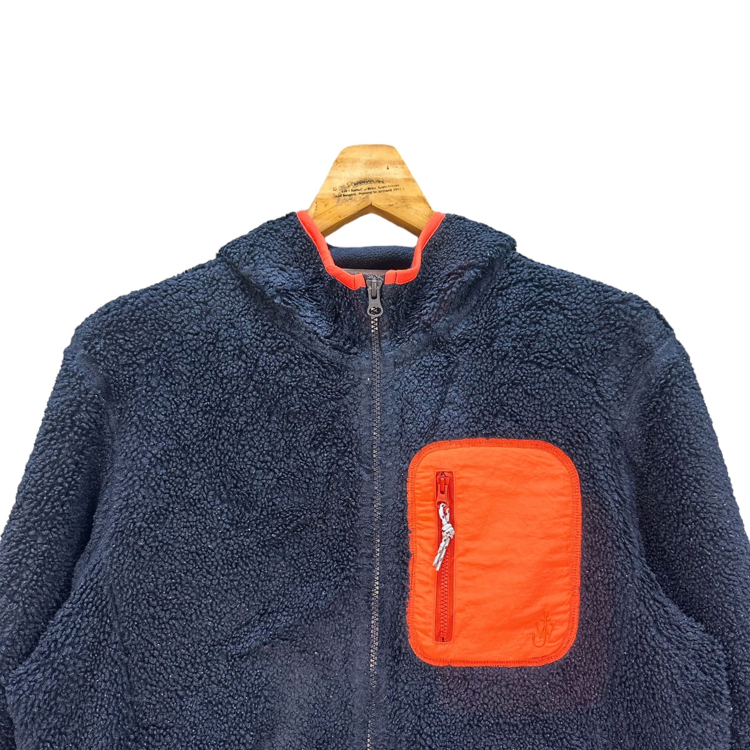 JW Anderson × Uniqlo J.W. Anderson Dark Blue Fleece Zipper Hoodies #8957-42 Size US S / EU 44-46 / 1 - 2 Thumbnail