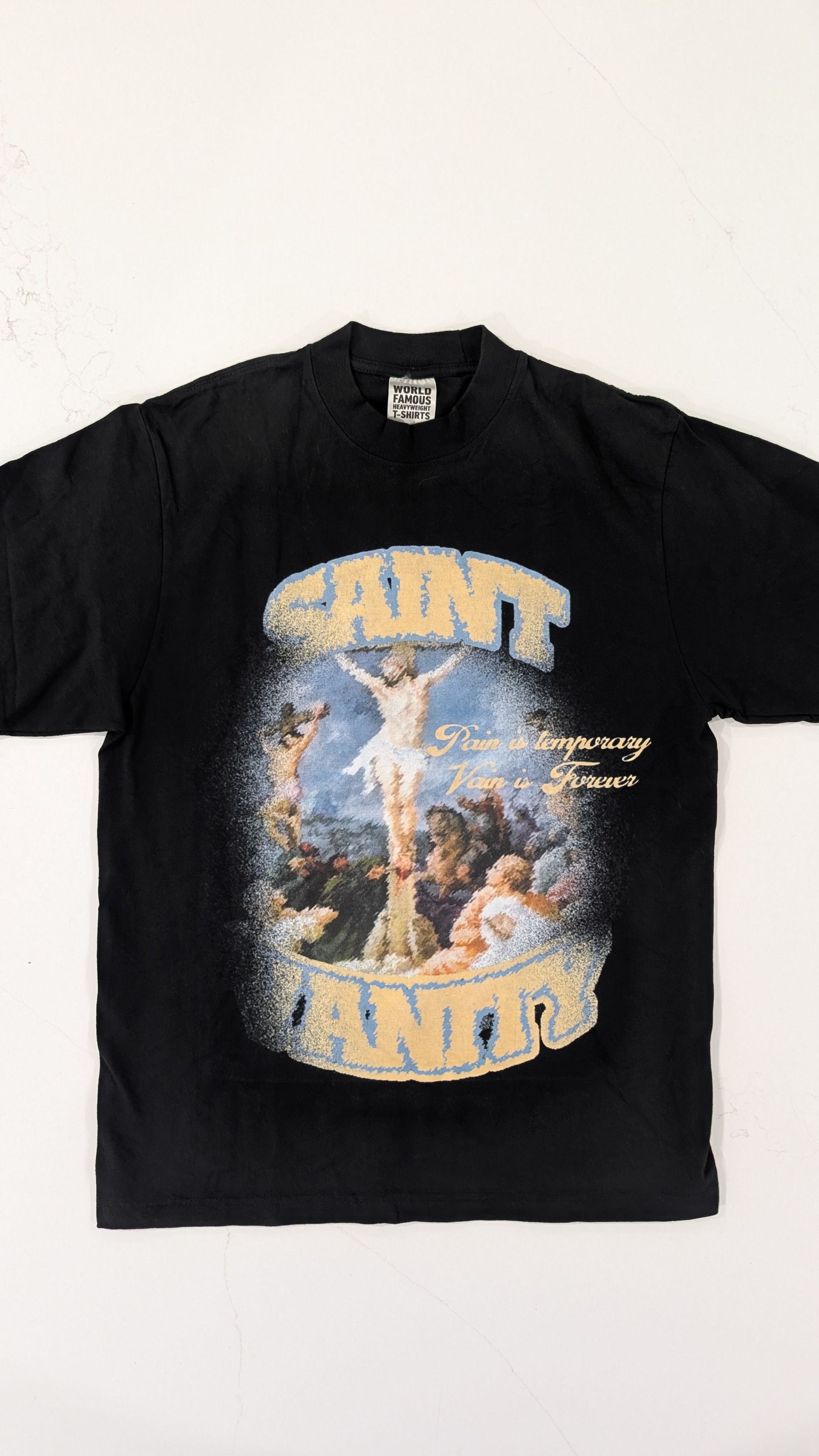 Saint Vanity Pain Is Temporary Heavyweight Graphic Tee