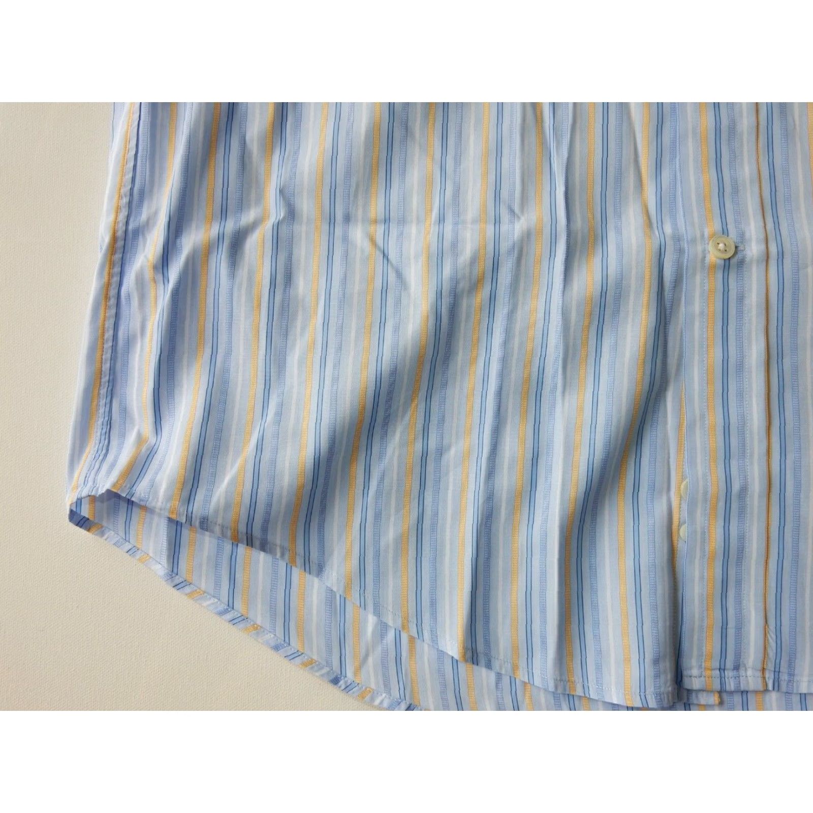 Faconnable Faconnable Long Sleeve Button-Up Shirt Mens Blue Striped Size 16/4 Size US M / EU 48-50 / 2 - 2 Thumbnail