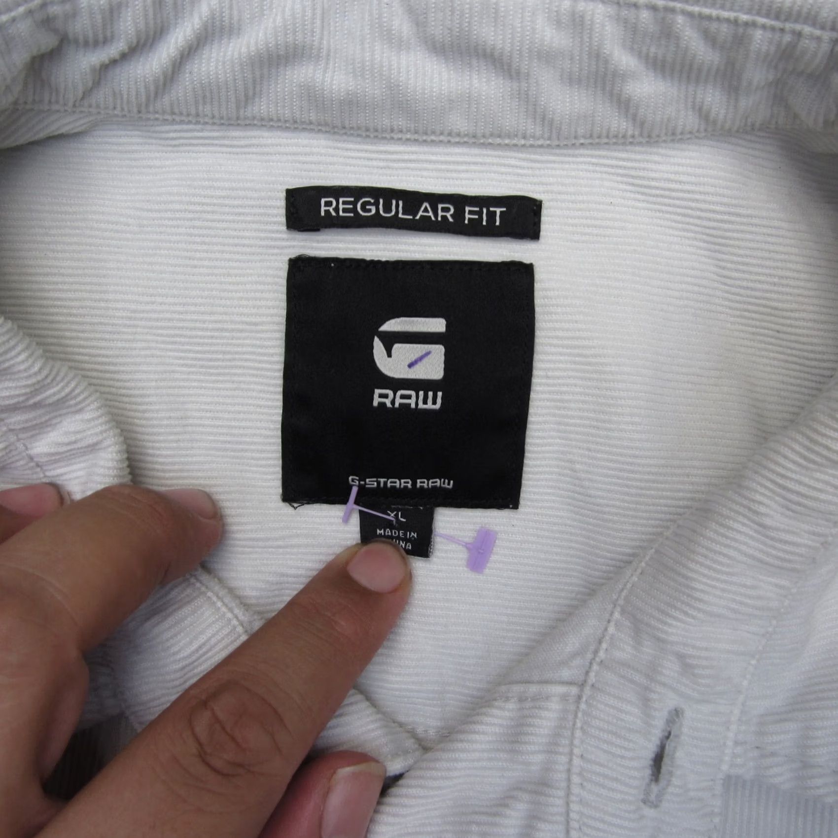 G-Star G Star Shirt Mens XL Gray Corduroy Submarine Pockets Utility Y2K Streetwear Shirt Button-Front Collared Long Sleeve Size US XL / EU 56 / 4 - 6 Thumbnail