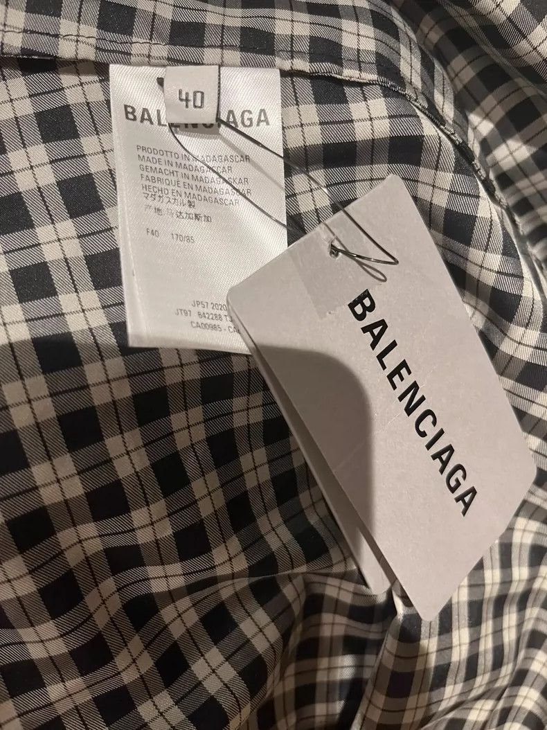 Balenciaga Balenciaga size 40 Black and white plaid shirt jacket Size M / US 6-8 / IT 42-44 - 5 Thumbnail