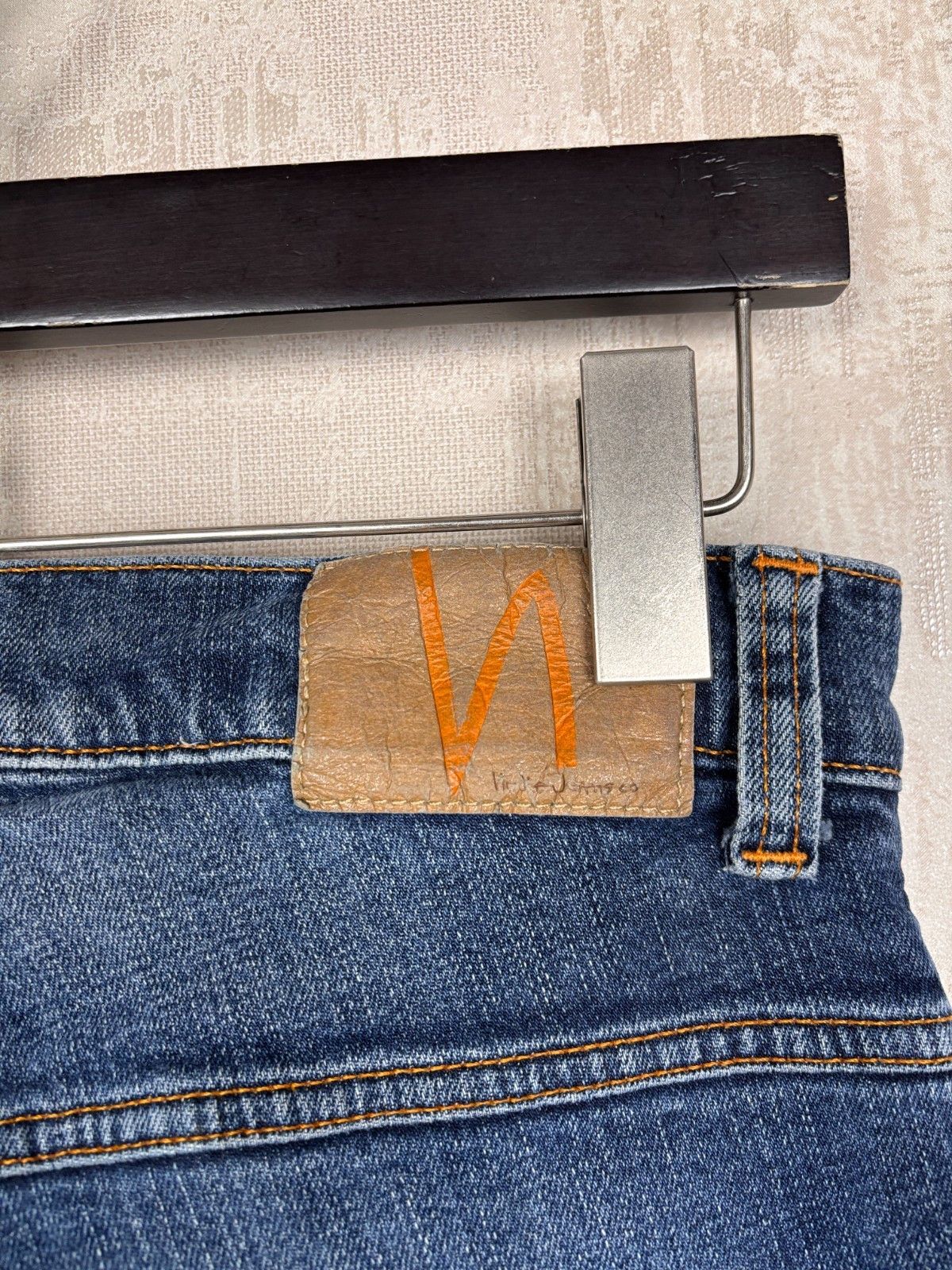 Nudie Jeans Nudie Jeans Co Grim Tim Dark Blue Orange W 32 L 34 Size US 32 / EU 48 - 19 Thumbnail