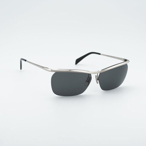 Celine Celine CL40307U 16A Sunglasses Silver Square Frame, Grey Size ONE SIZE - 4 Thumbnail