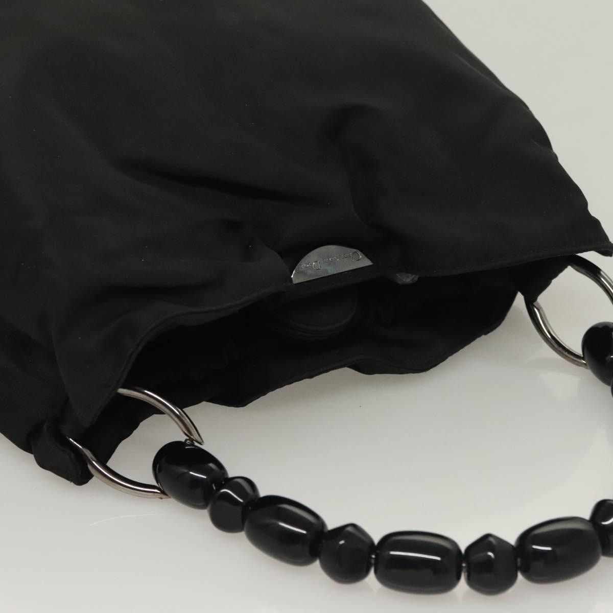 Dior DIOR Maris Pearl Hand Bag Nylon Black Silver Size ONE SIZE - 6 Thumbnail