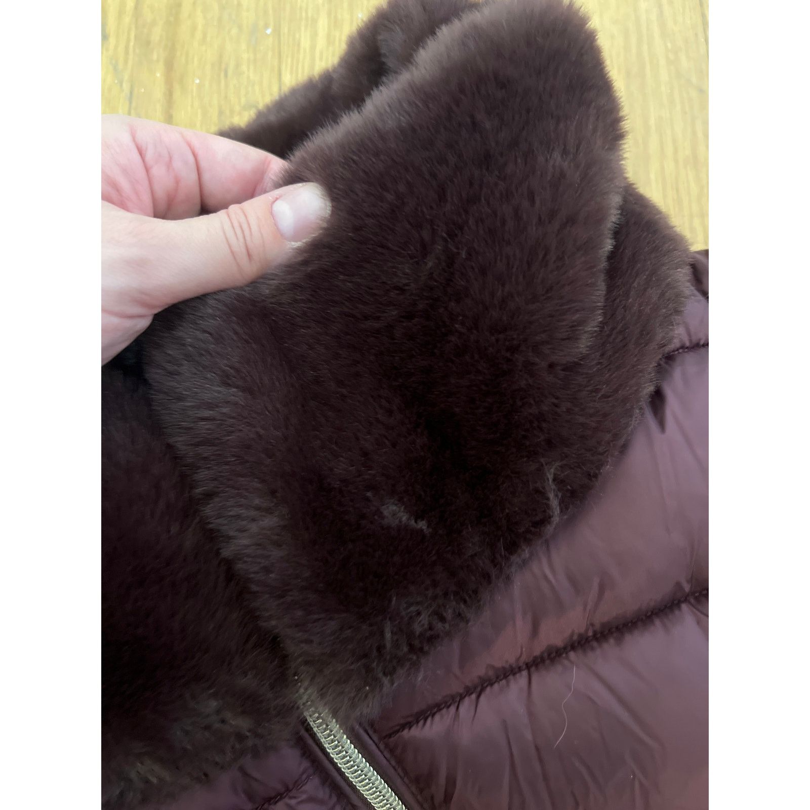 Save The Duck new Save the Duck Sz S Purple Faux Fur Collar Puffer Coat Size S / US 4 / IT 40 - 6 Thumbnail