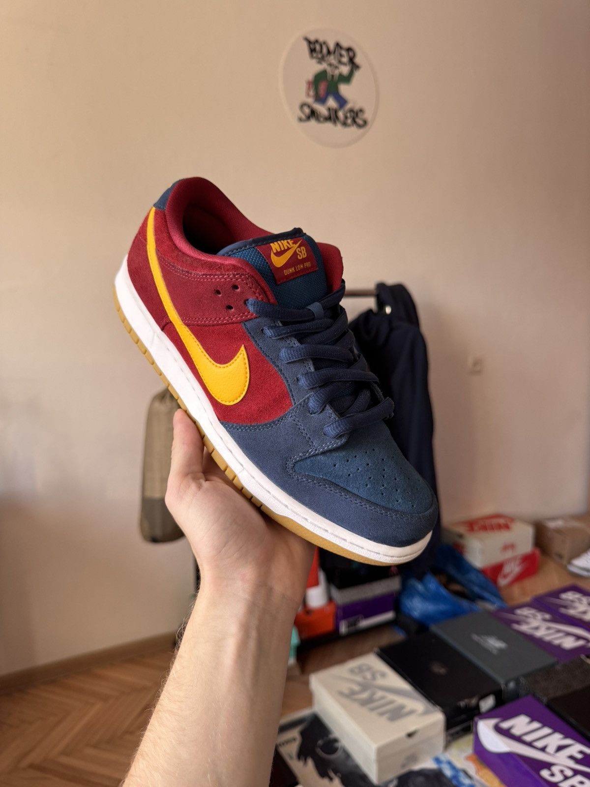 Nike Nike SB Dunk Low “Barcelona/Catalonia” Size US 9 / EU 42 - 2 Thumbnail
