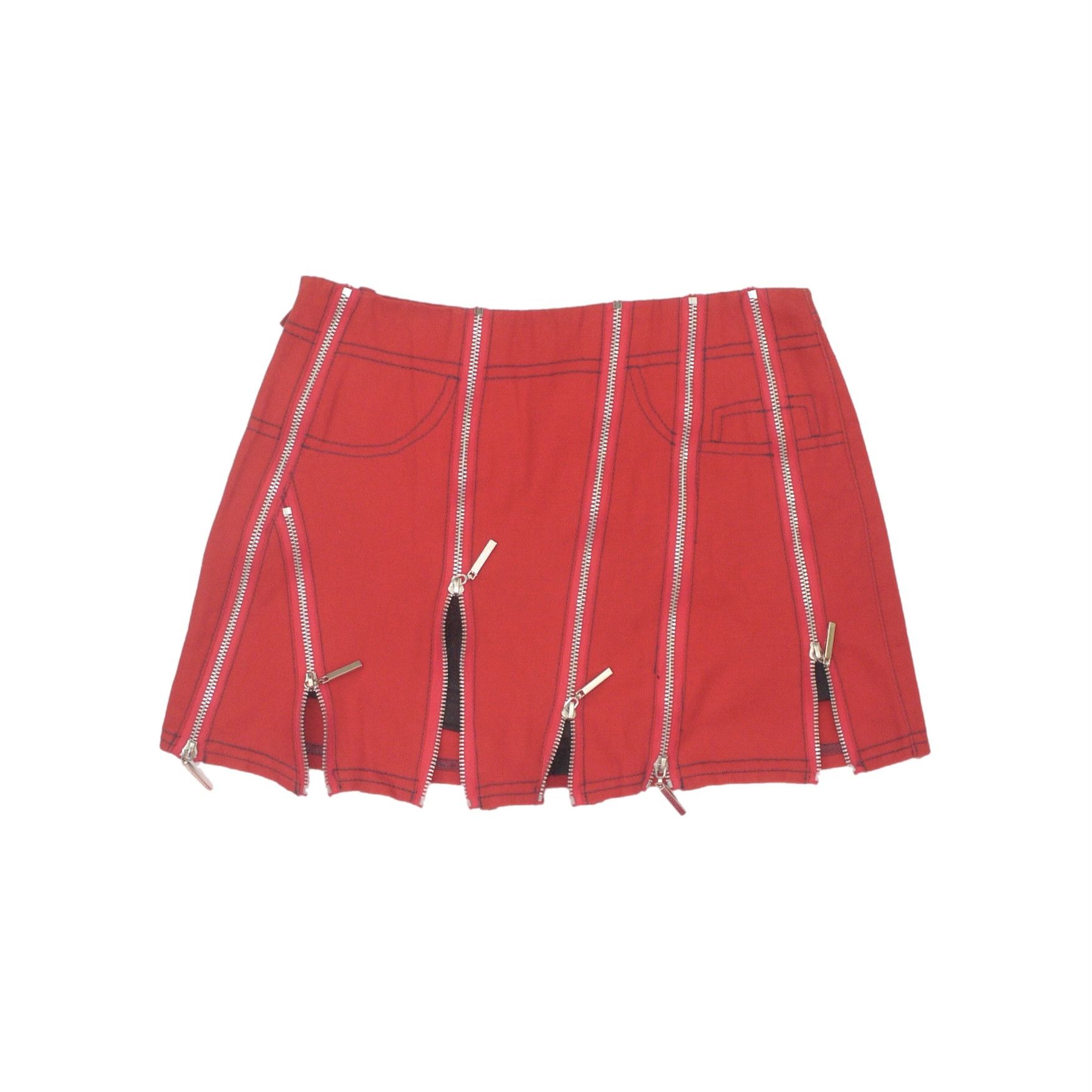 Other Indie designer cyberpunk Gyaru style red skirt Size 25" / US 0 / IT 36 - 4 Thumbnail
