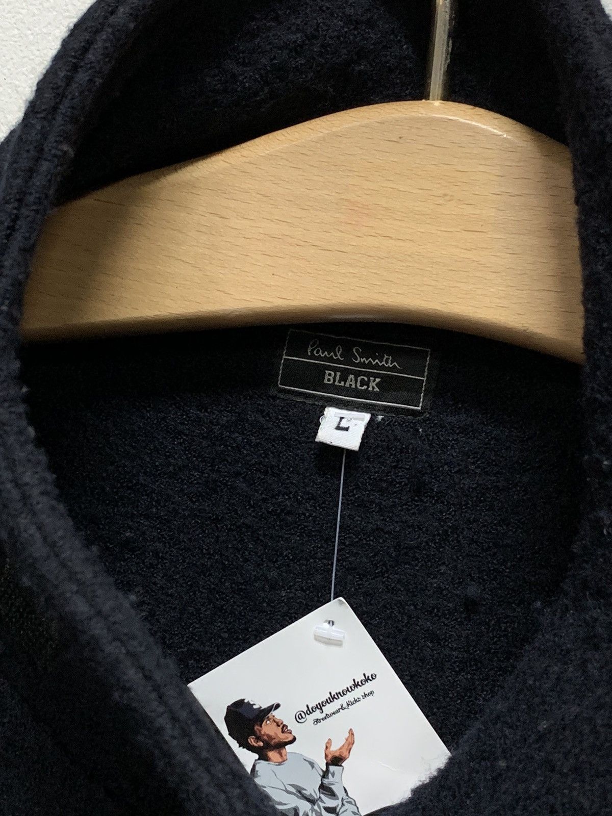 Paul Smith Paul Smith Black Assymetric Wool Coat Jacket Size US M / EU 48-50 / 2 - 7 Thumbnail