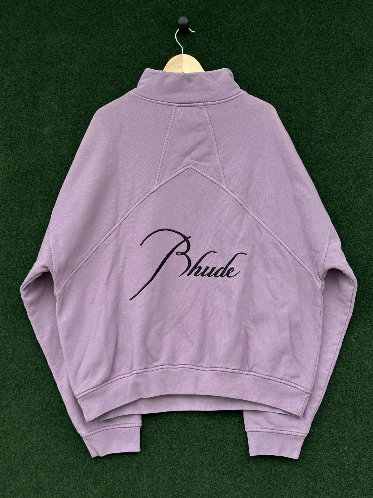 Rhude Rhude Embroidered Quarter Zip Sweatshirt Size US L / EU 52-54 / 3 - 2 Thumbnail