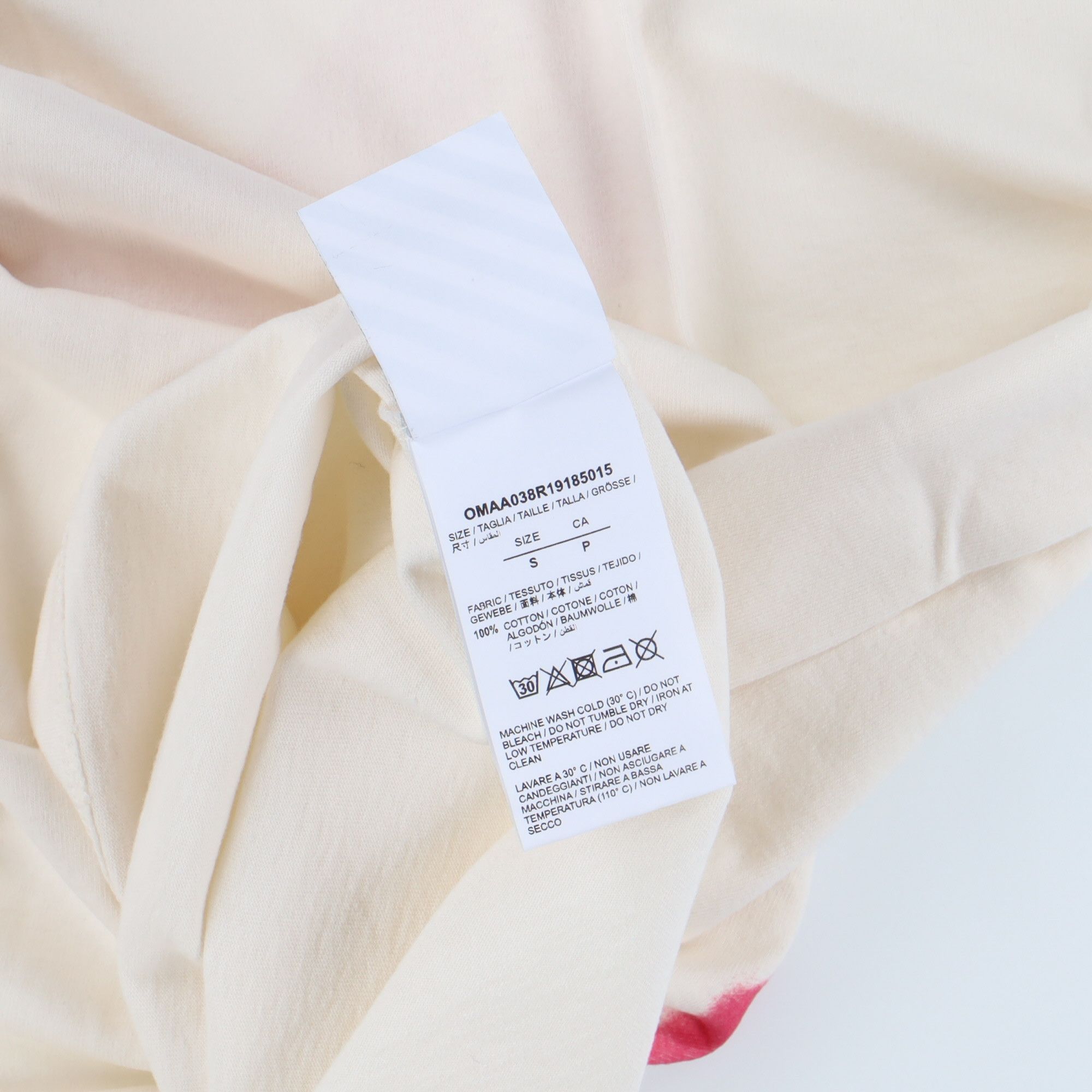 Off-White Pink Impressionism Stencil Arrows Oversized T-Shirt Size US XS / EU 42 / 0 - 7 Thumbnail