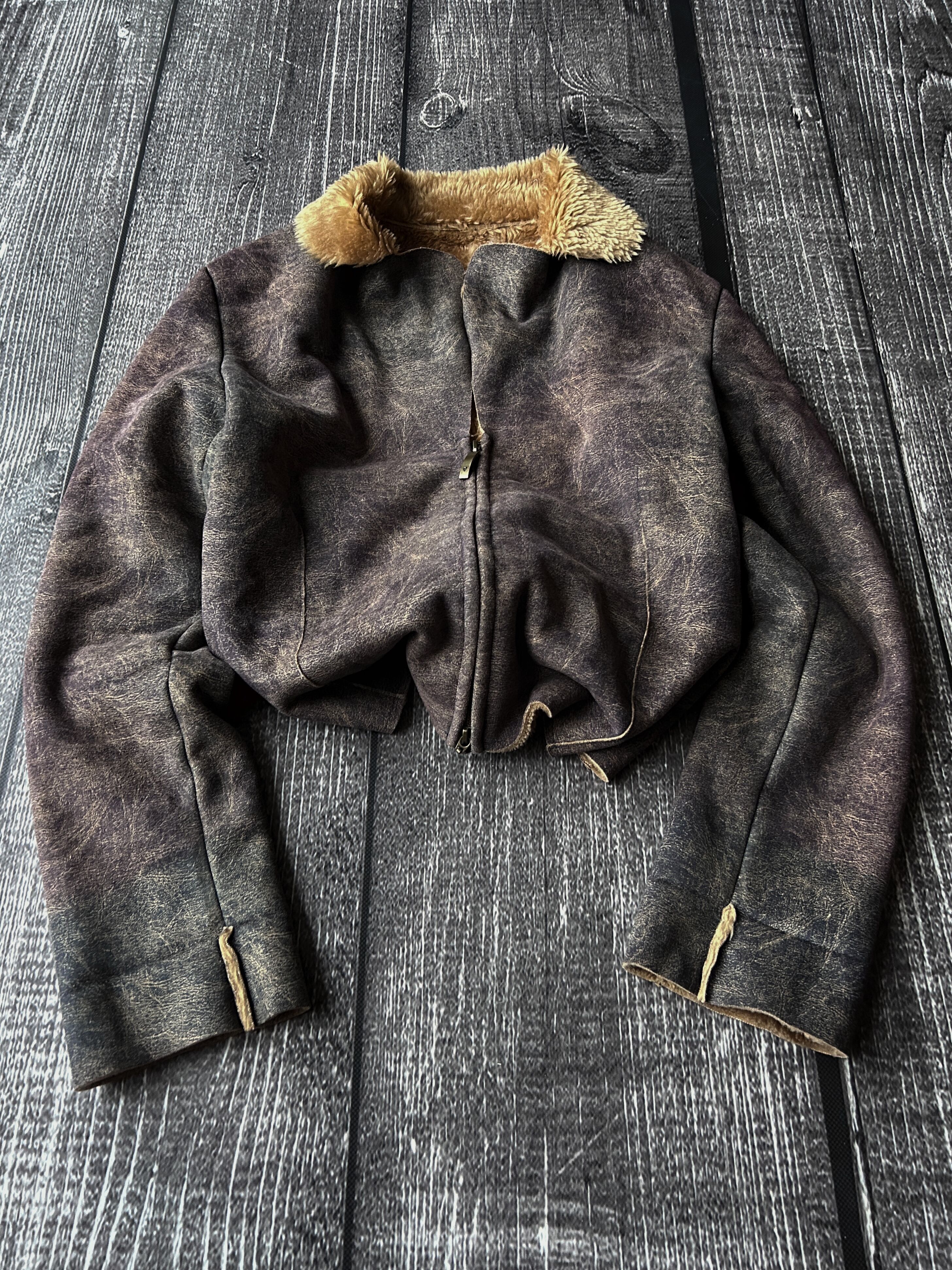Japanese Brand VTG Avant Garde If Six Was Nine Style Fur Leather Jacket 90s Size US S / EU 44-46 / 1 - 4 Thumbnail