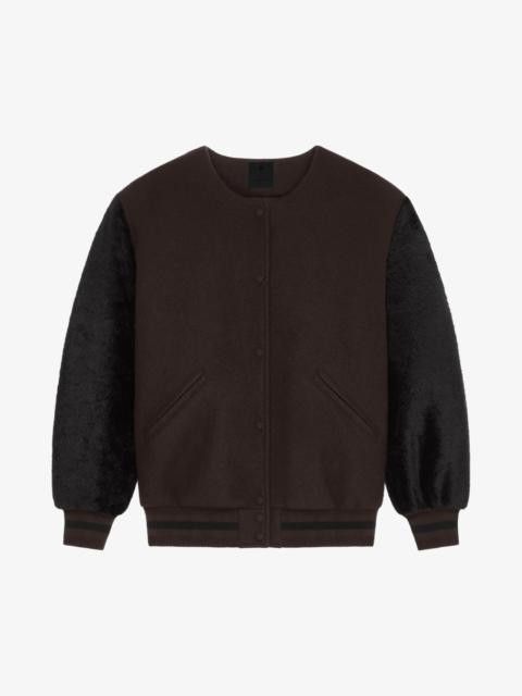Givenchy o1w1db10325 Oversized Varsity Jacket in Brown Size S / US 4 / IT 40 - 1 Preview