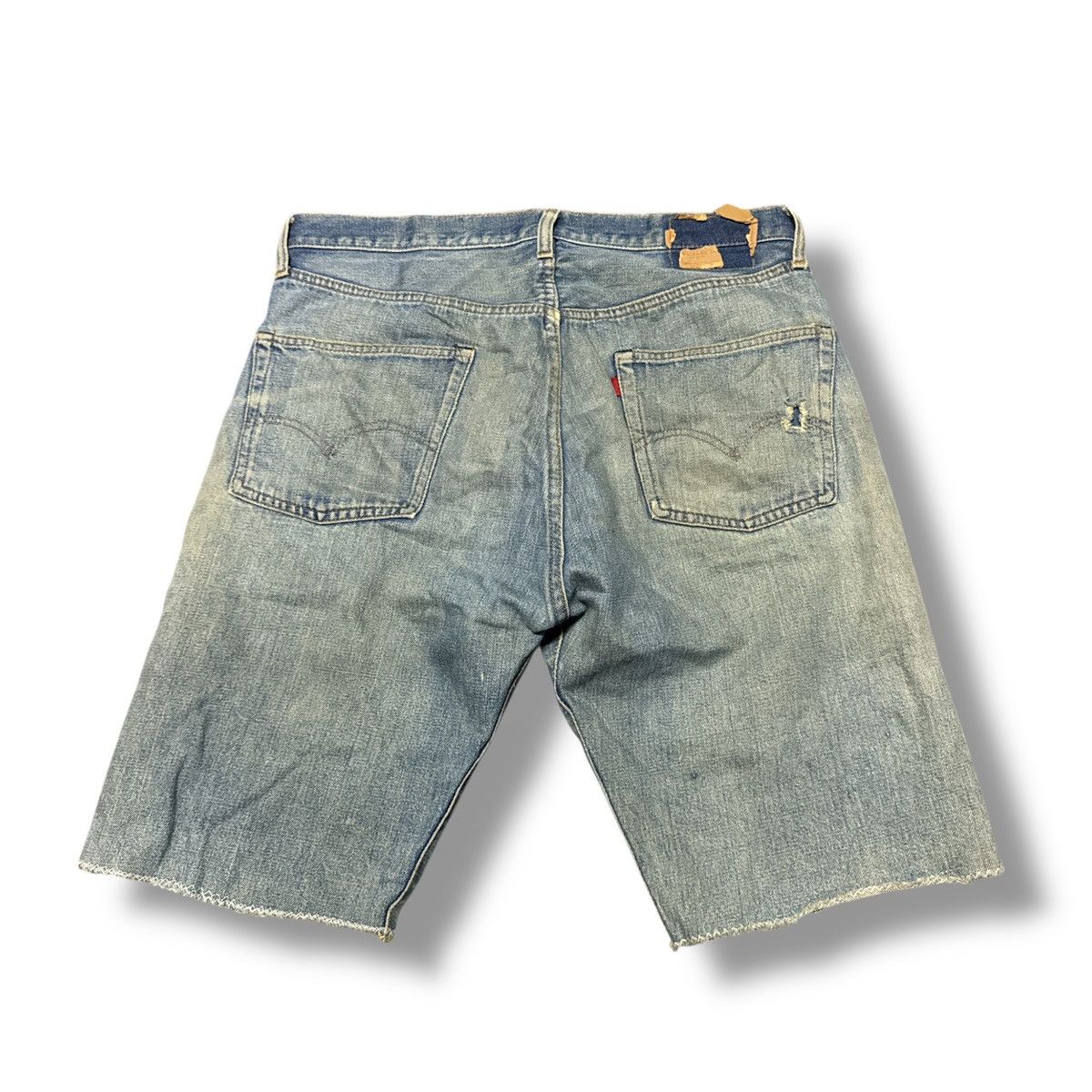 Levi's Vintage Levis Rindem 501 selvedge Cropped jeans Size US 35 - 11 Thumbnail
