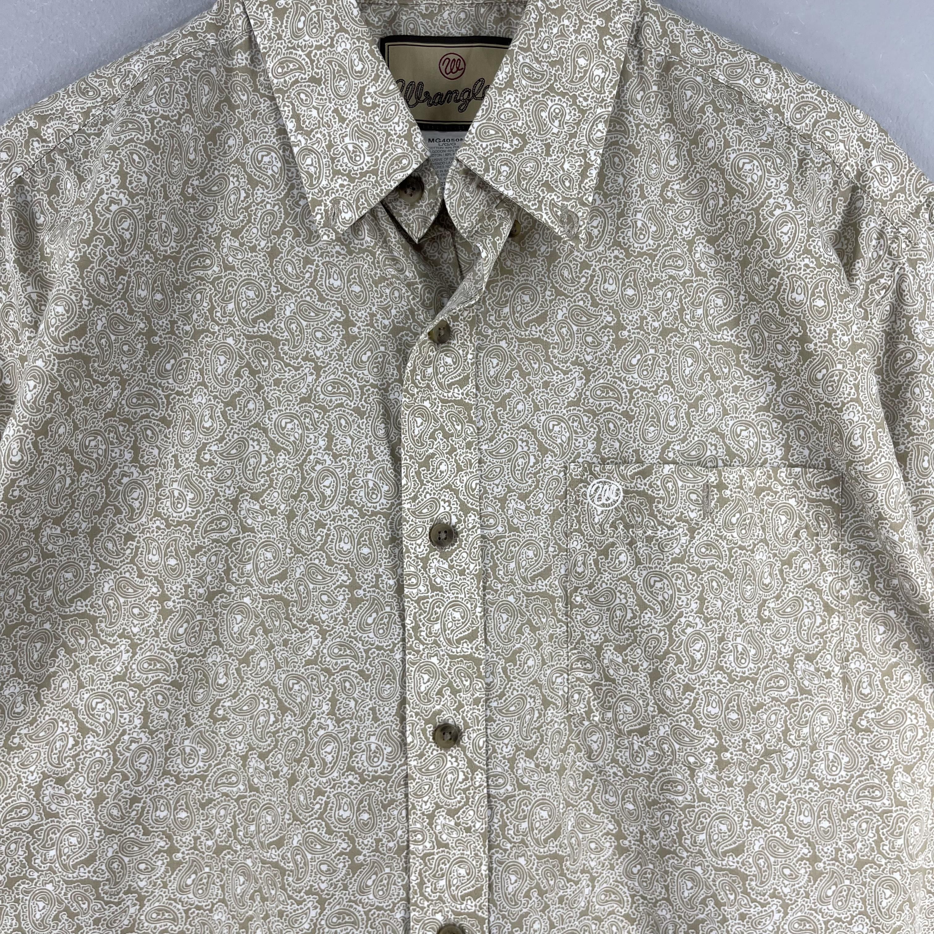 Wrangler Vintage 90s WRANGLER Floral Paisley Party Disco Shirt Size US L / EU 52-54 / 3 - 2 Thumbnail