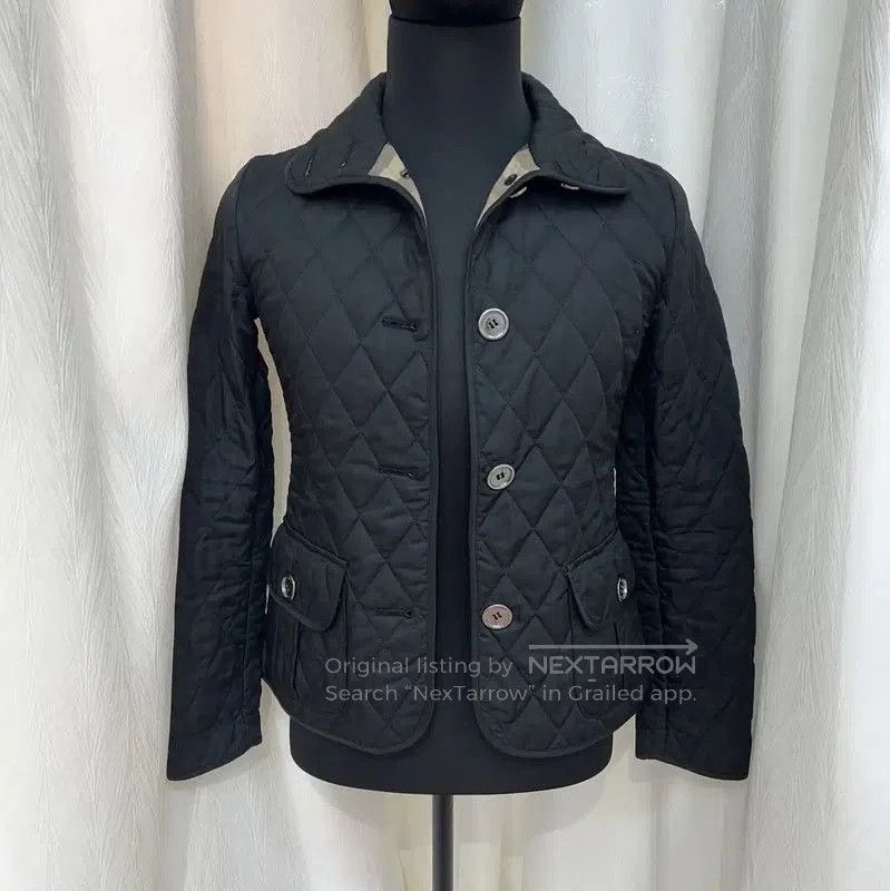 Burberry Burberry Quilted Black Cotton Women's Jacket. Size XS / US 0-2 / IT 36-38 - 1 Thumbnail