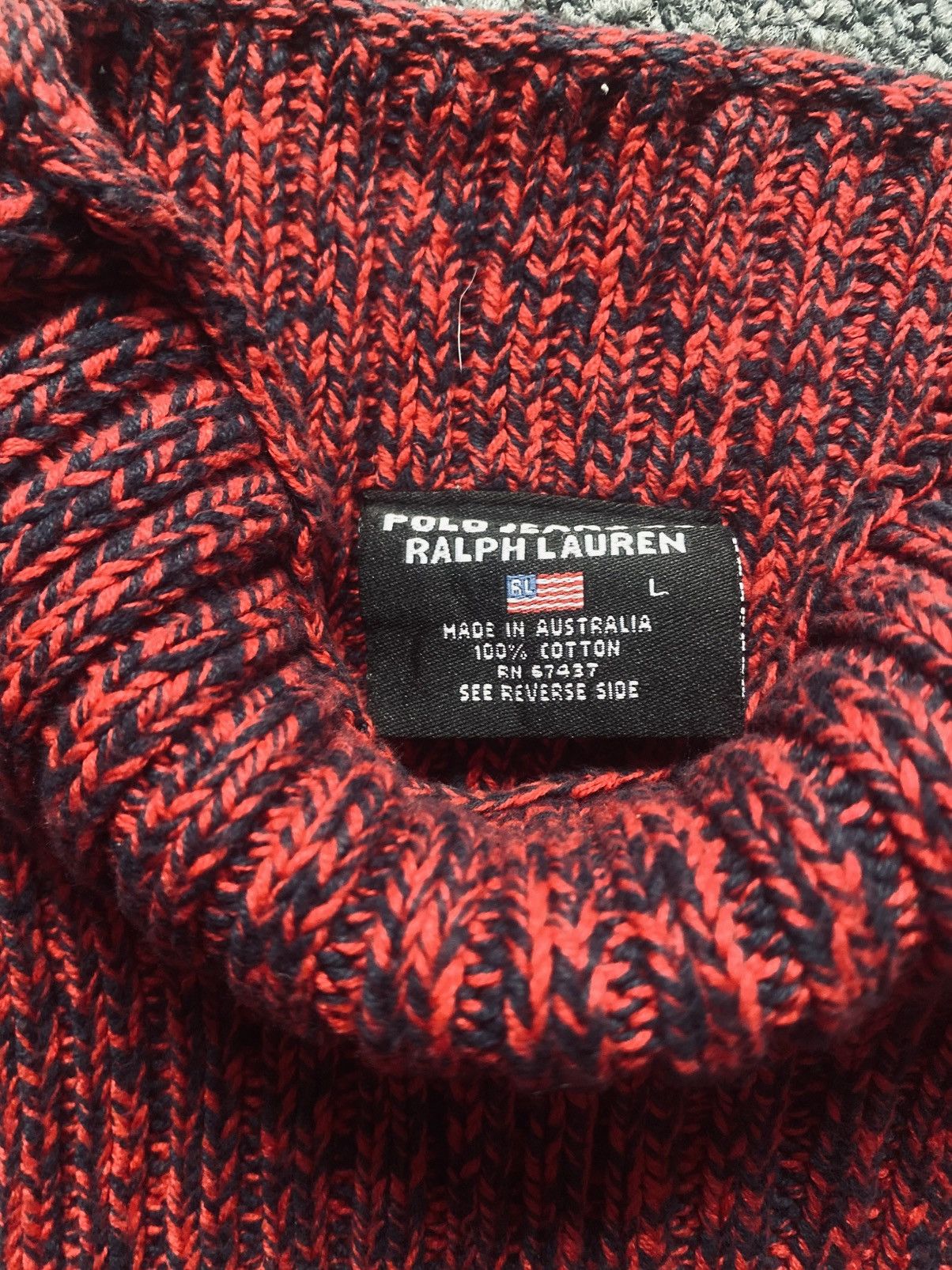 Polo Ralph Lauren Polo Jeans Co. by Ralph Lauren Sweater, Vintage Knit, Size L Size L / US 10 / IT 46 - 3 Thumbnail