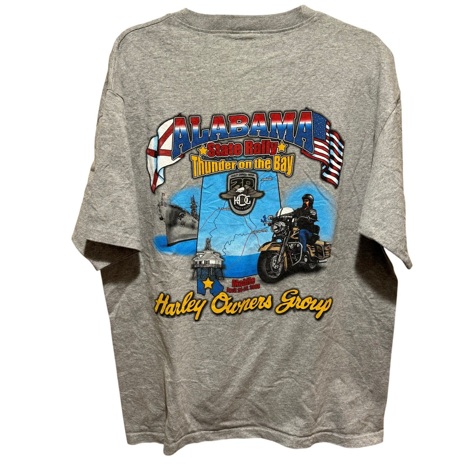 Harley Davidson Vintage Harley Davidson Henley T Shirt Size US L / EU 52-54 / 3 - 1 Thumbnail