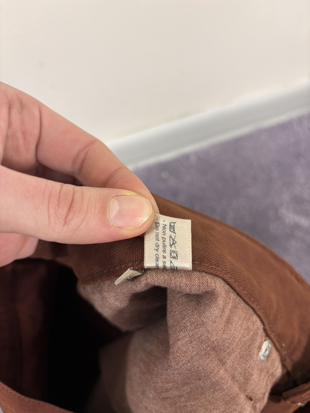 Bottega Veneta Bottega Veneta Men’s Relaxed Loose Fit Coral Brown Jeans Size US 36 / EU 52 - 11 Thumbnail
