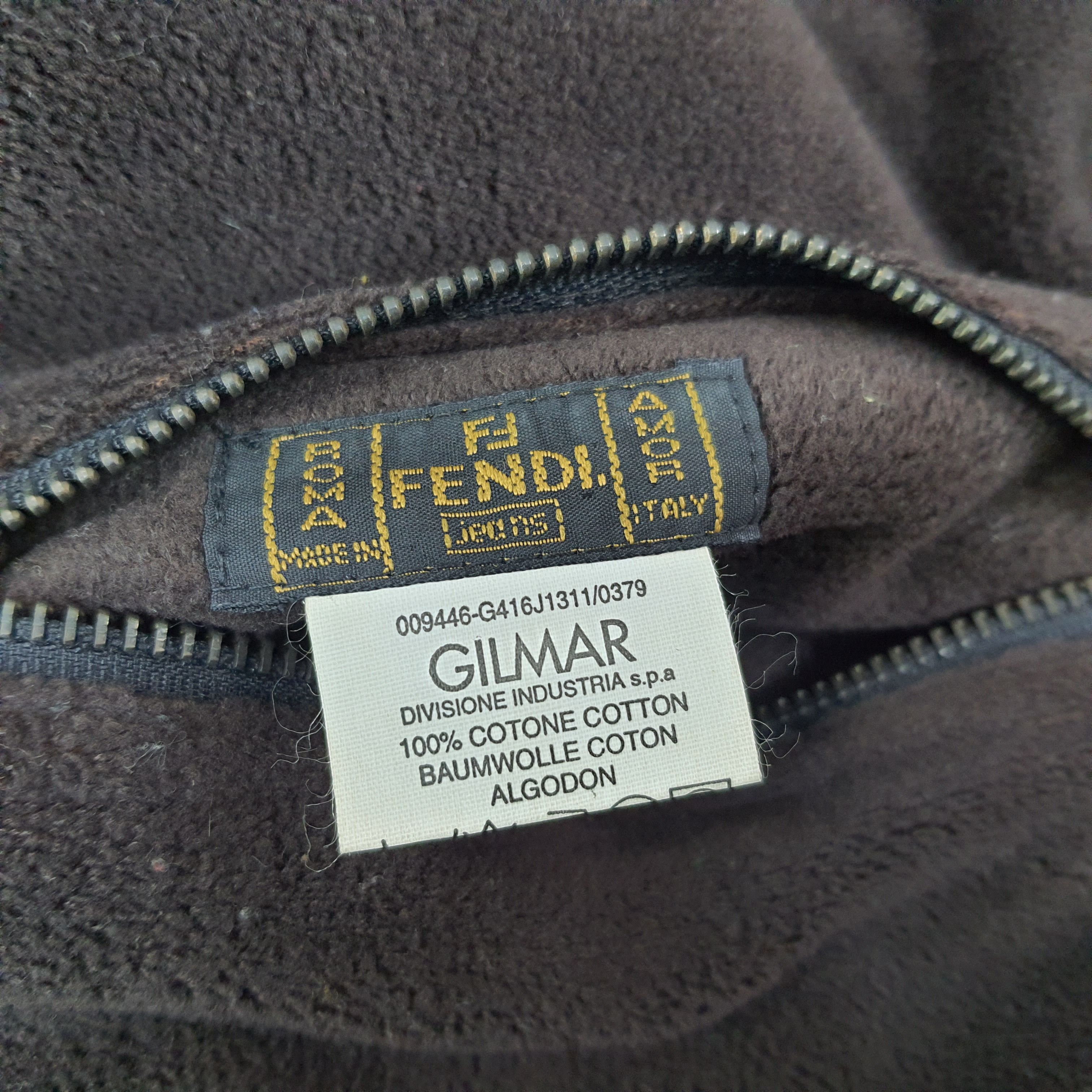 Fendi × Vintage Vintage FENDI Monogram Reversible Fleece Jacket Size US L / EU 52-54 / 3 - 9 Thumbnail