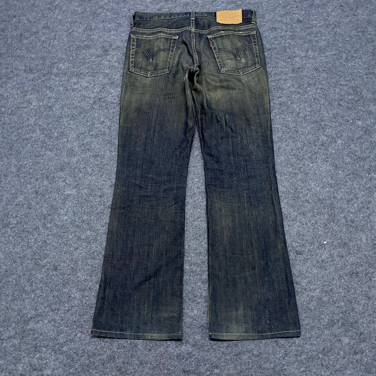 If Six Was Nine 💥Flare💥Vintage Levis Distressed Denim Size US 31 - 2 Thumbnail