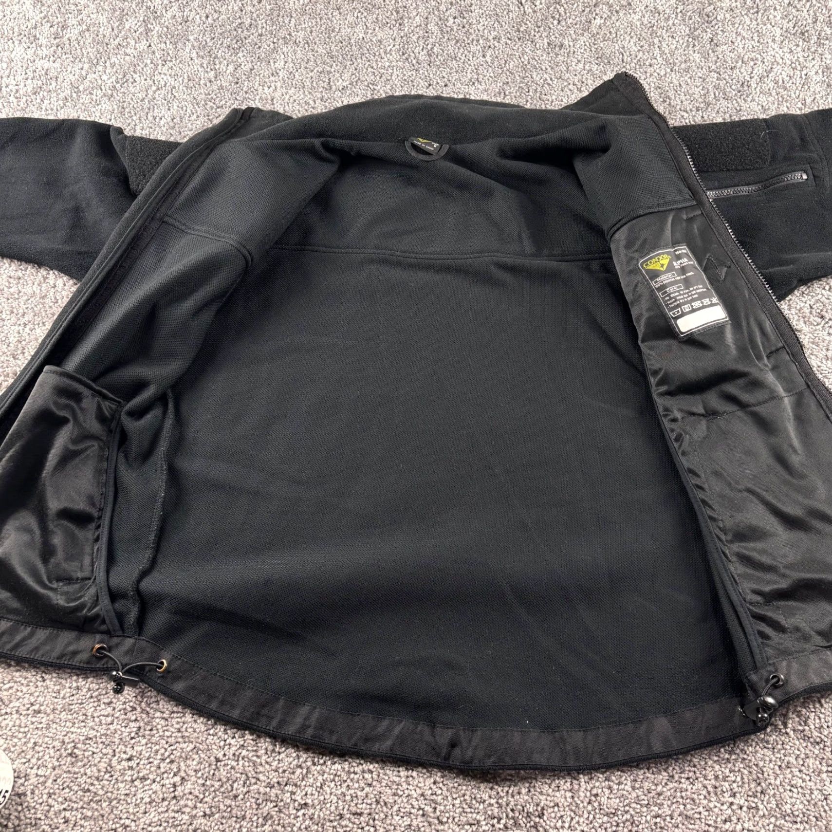 Vintage Condor Alpha Micro Fleece Jacket 601 Black Men's Small Full Zip Tactical Coat Size US S / EU 44-46 / 1 - 3 Thumbnail