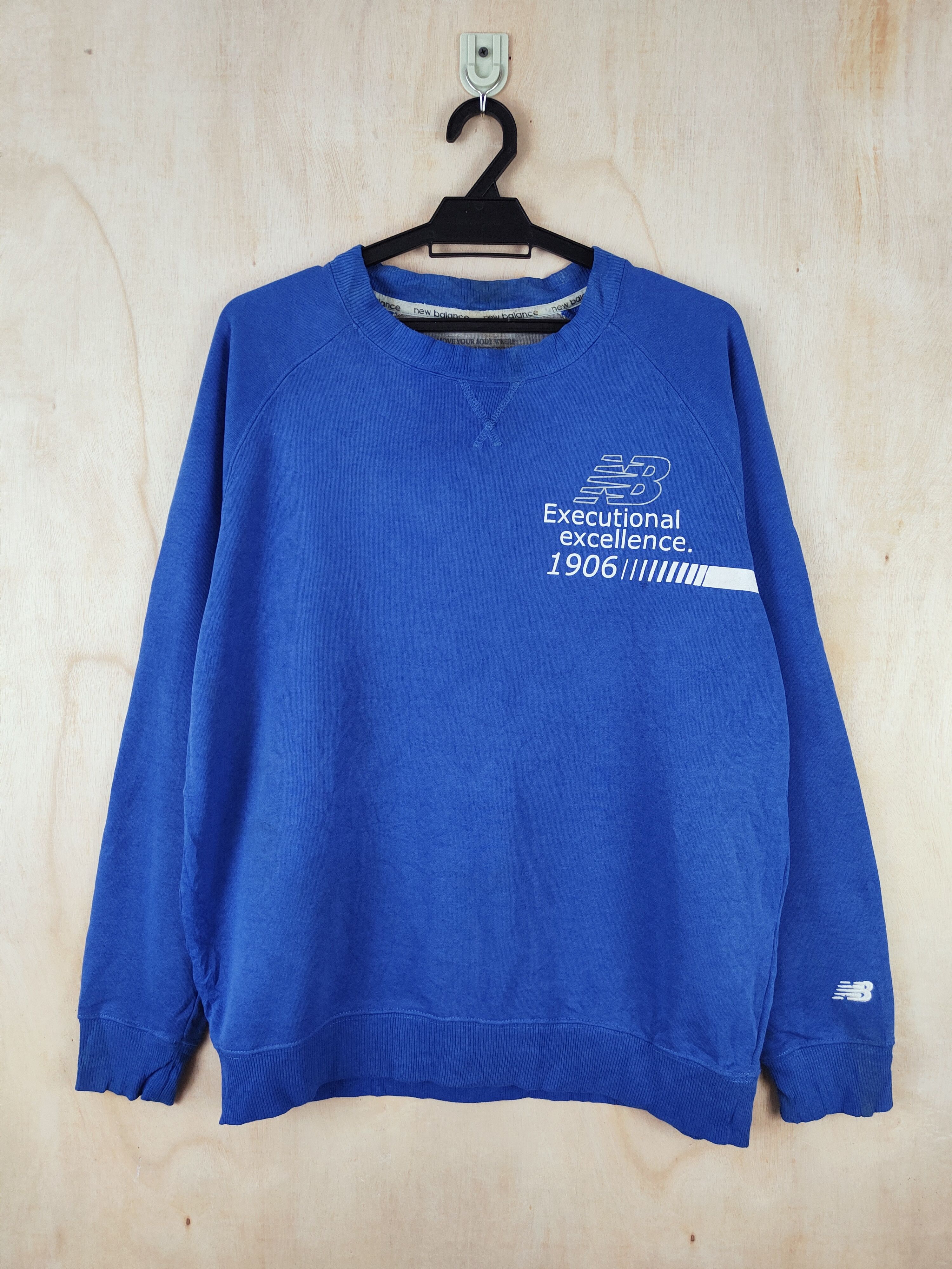 New Balance × Vintage Vintage New Balance Blue Sweatshirts Size US L / EU 52-54 / 3 - 1 Thumbnail