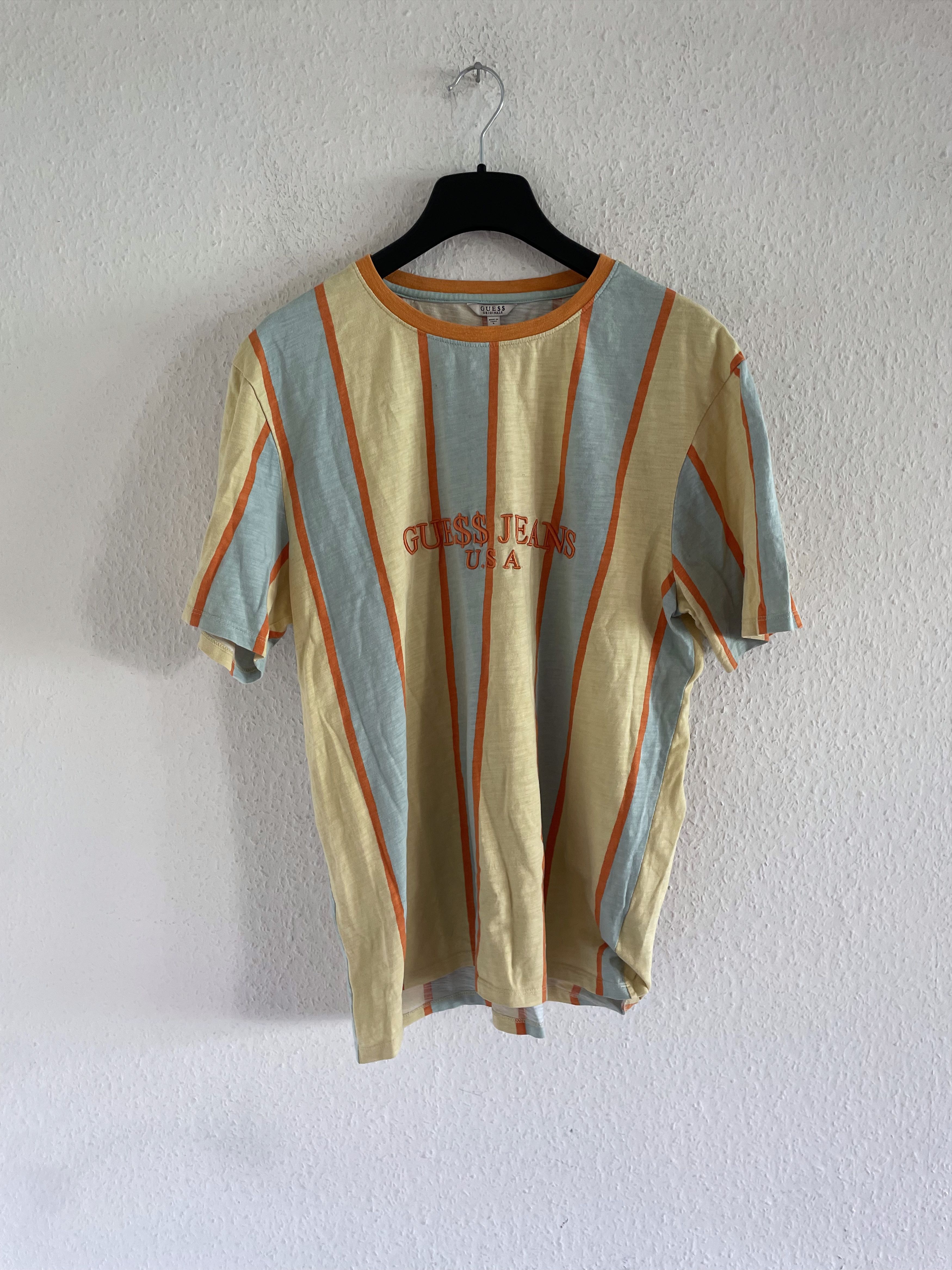 A$AP Rocky × Guess Vertical Striped Logo Tee Size US L / EU 52-54 / 3 - 2 Thumbnail