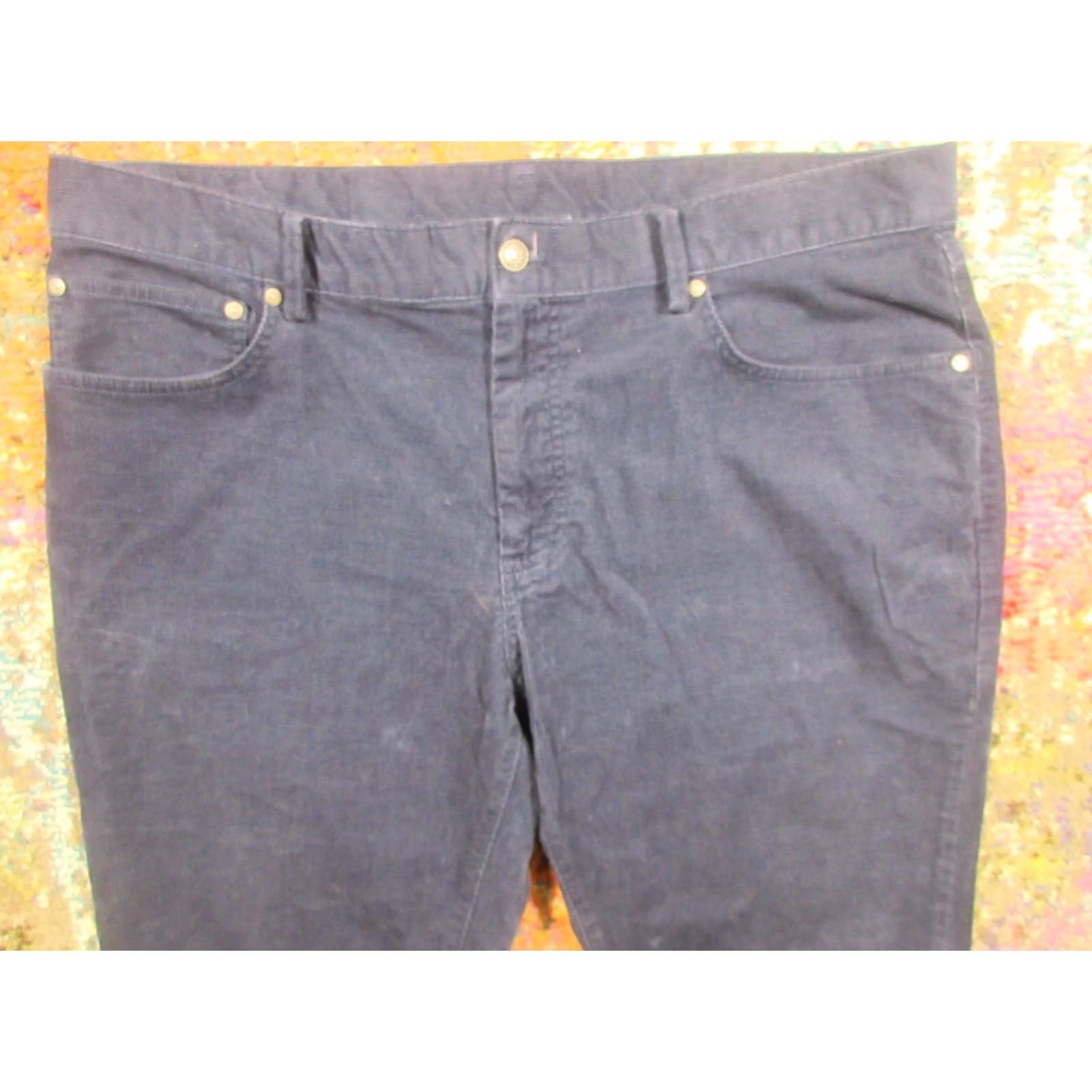 Brooks Brothers Brooks Brothers Corduroy Pants Mens 38X30 Blue Stretch Chino Straight Leg EUC Size US 38 / EU 54 - 4 Thumbnail