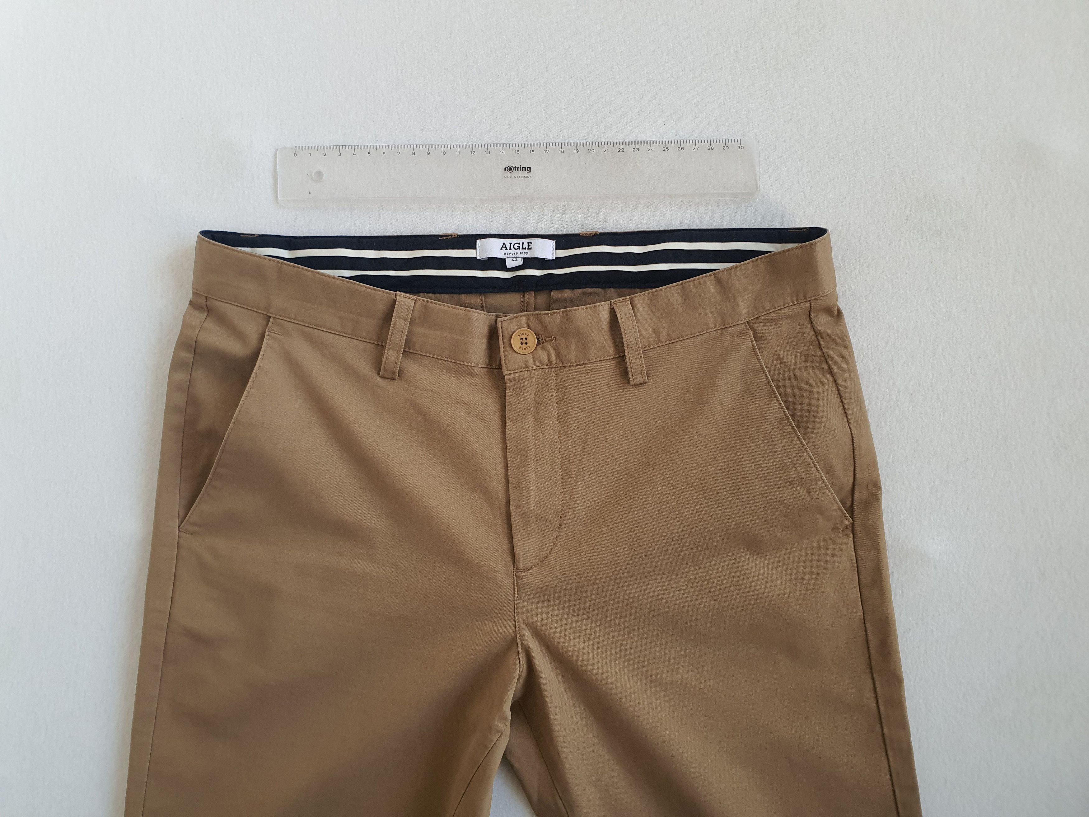 Aigle FANNISTER - Stretch Cotton Chinos Trousers Pants - Sz FR 42 Size US 32 / EU 48 - 3 Thumbnail