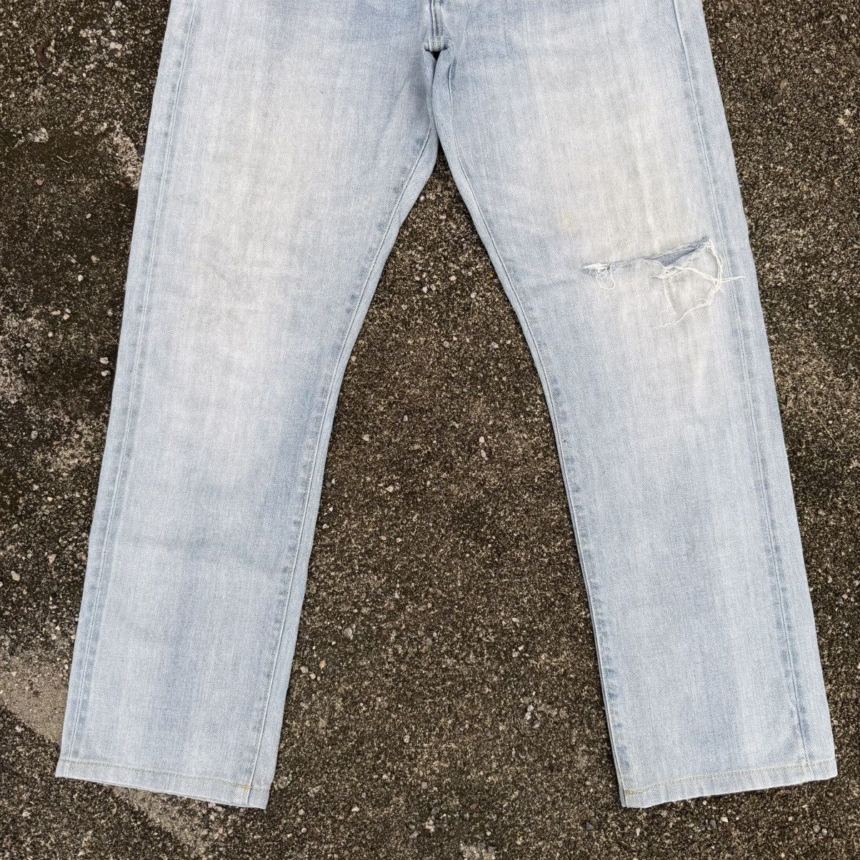 Japanese Brand VINTAGE JAPANESE BLUE DENIM STRAIGHT FADED JEAN PANTS Size US 34 / EU 50 - 4 Thumbnail